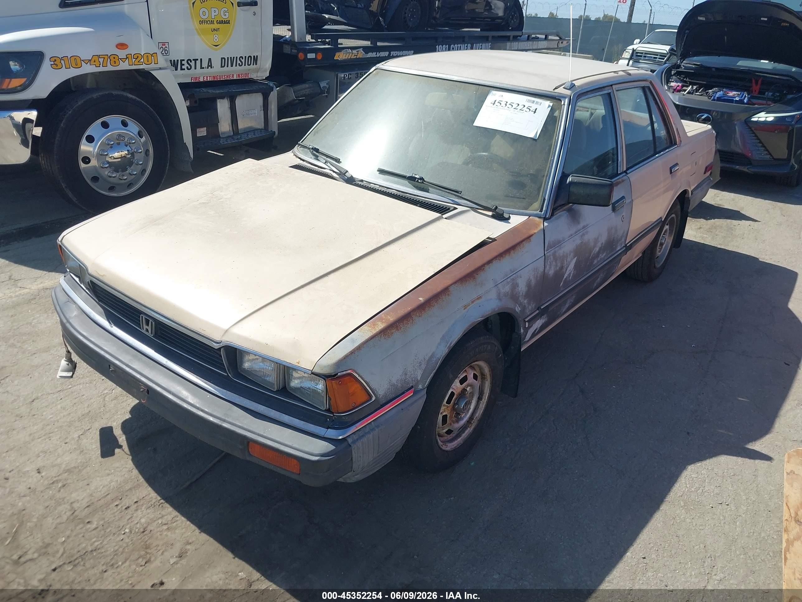 1983 Honda Accord   Brown vin: JHMSZ5427DC012544