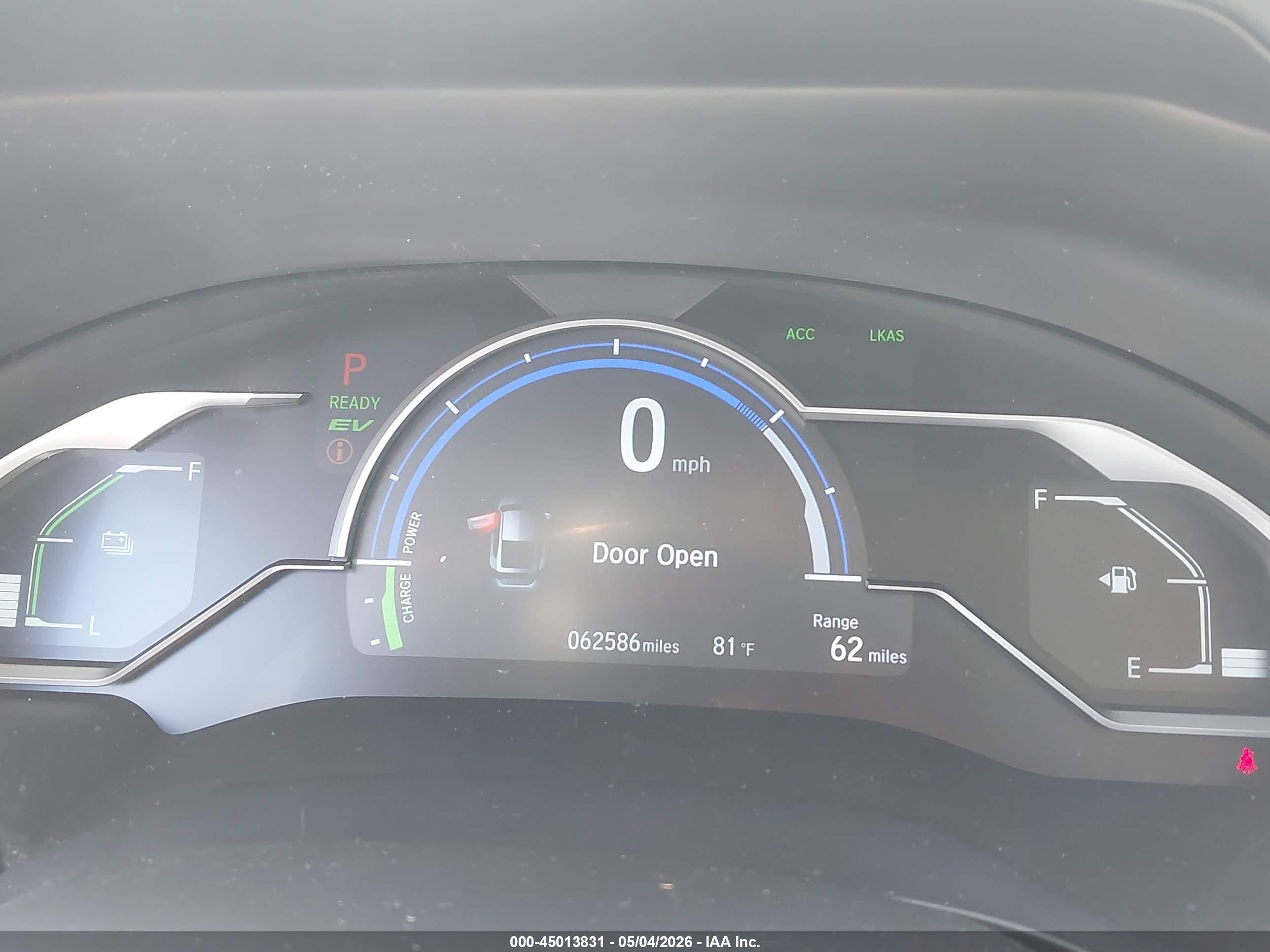 2019 Honda Clarity Plug-in Hybrid Touring White vin: JHMZC5F34KC001732