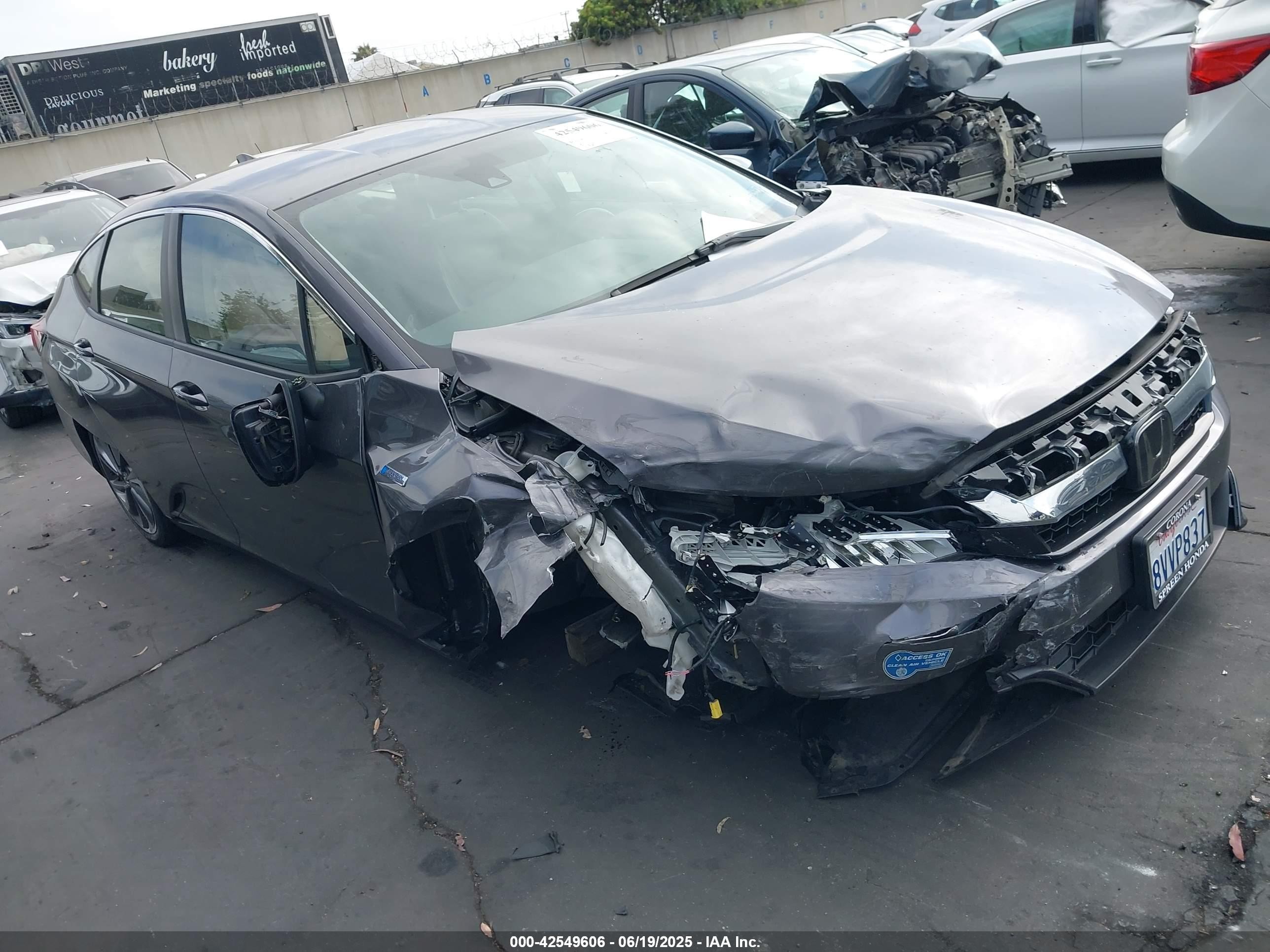 2021 Honda Clarity Plug-in Hybrid Touring Серый vin: JHMZC5F35MC000091