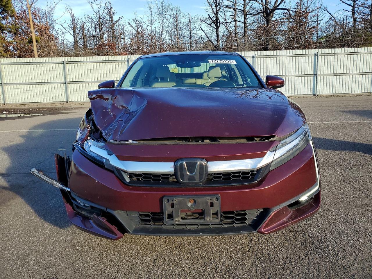 2018 Honda Clarity Touring Burgundy vin: JHMZC5F36JC007823
