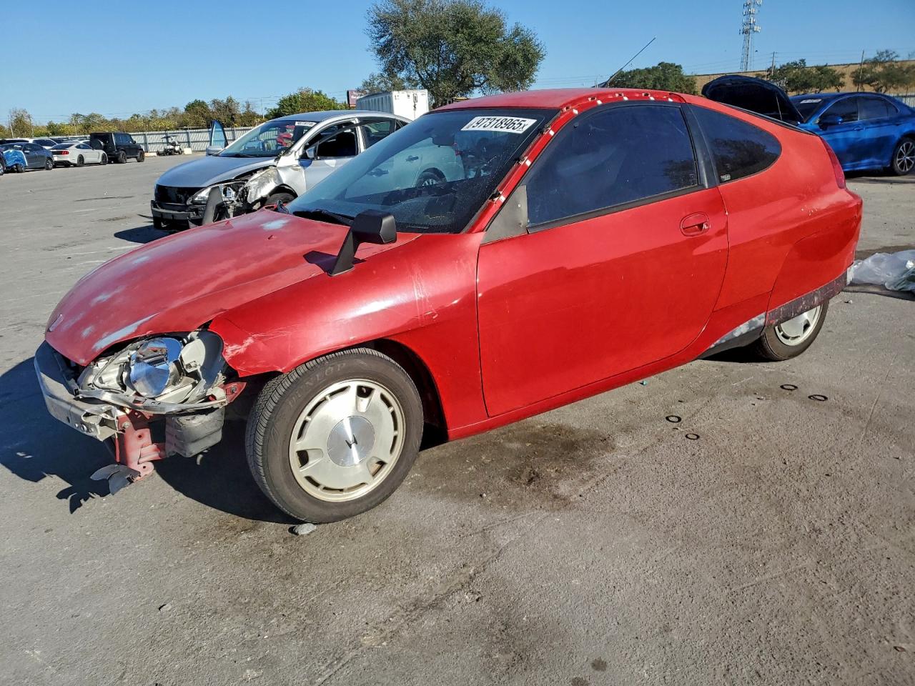2000 Honda Insight Красный vin: JHMZE1357YT001869