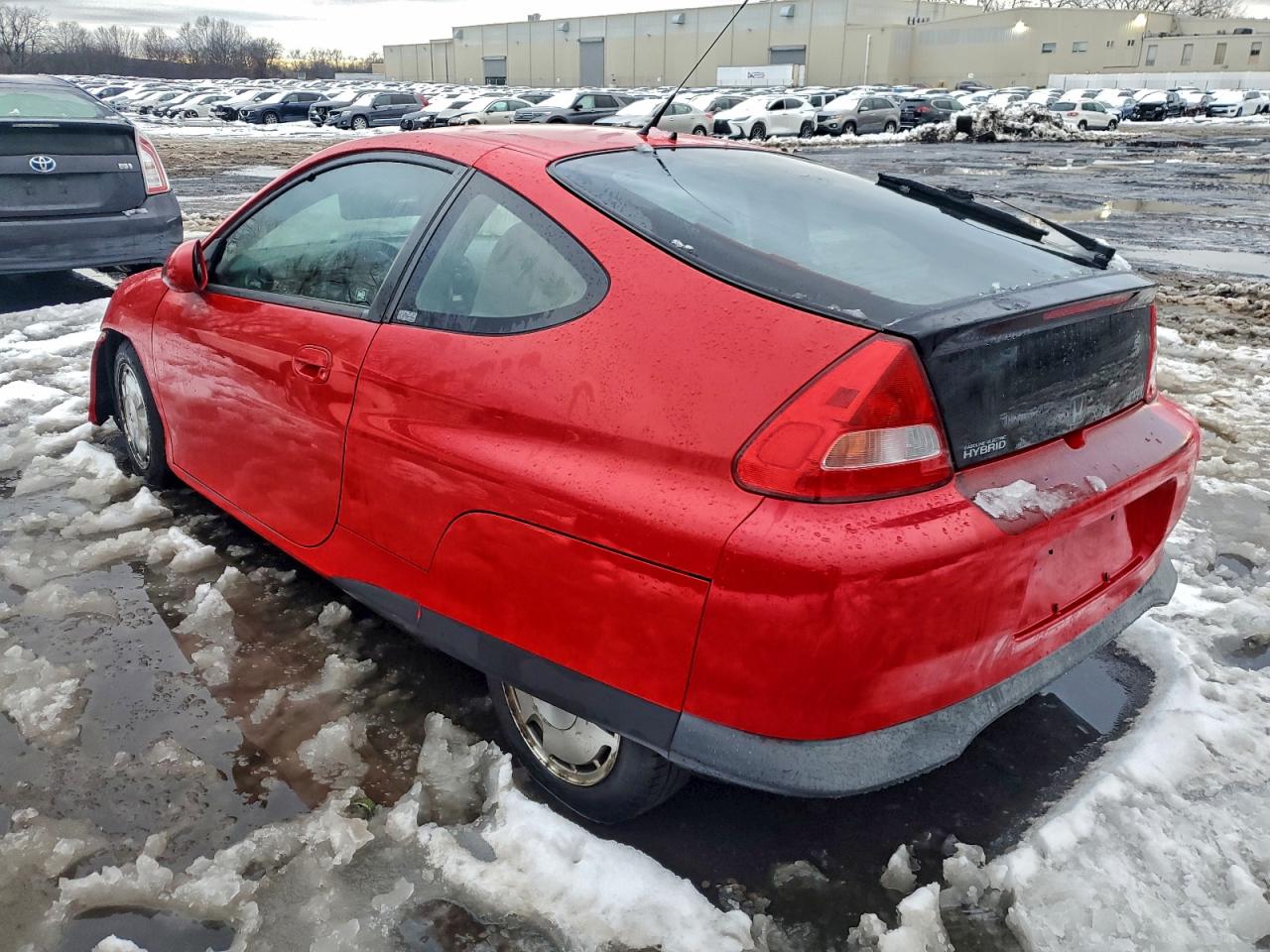2006 Honda Insight Red vin: JHMZE13736S000674