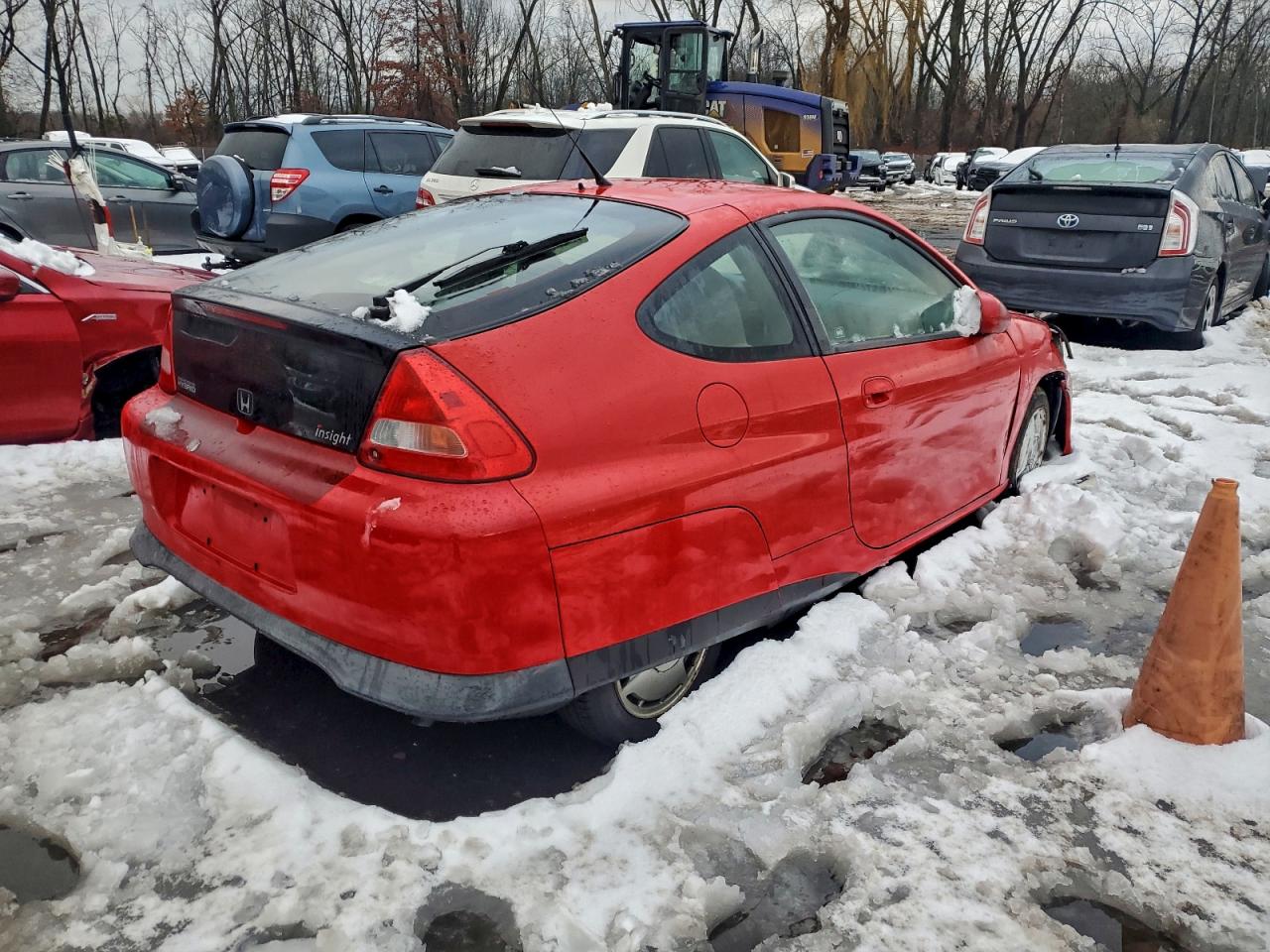 2006 Honda Insight Red vin: JHMZE13736S000674