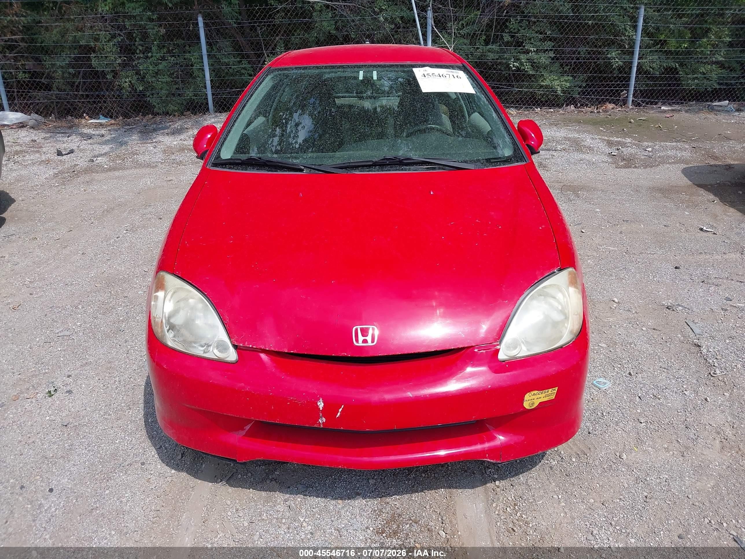 2000 Honda Insight   Красный vin: JHMZE1375YT000625