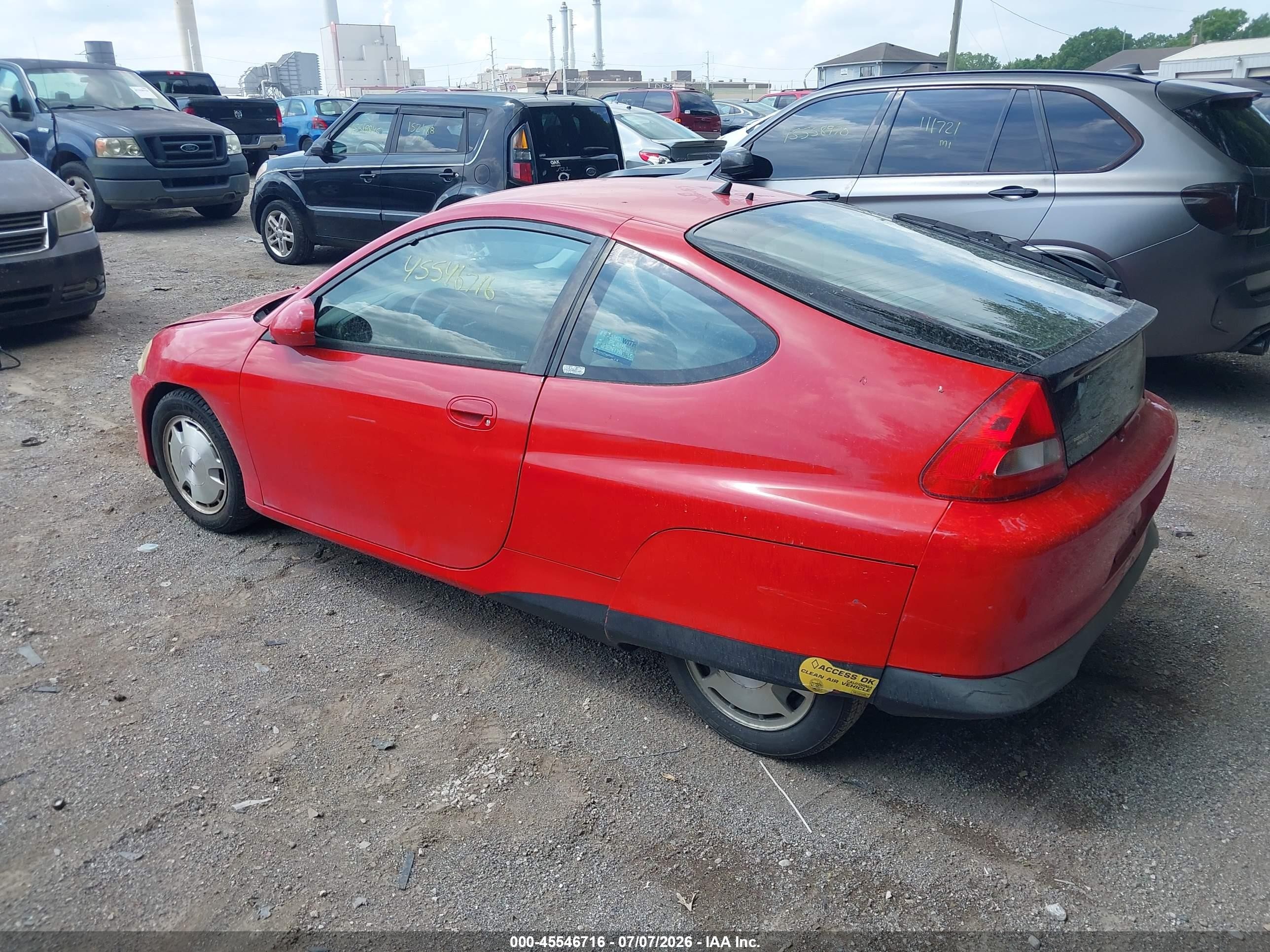 2000 Honda Insight   Красный vin: JHMZE1375YT000625