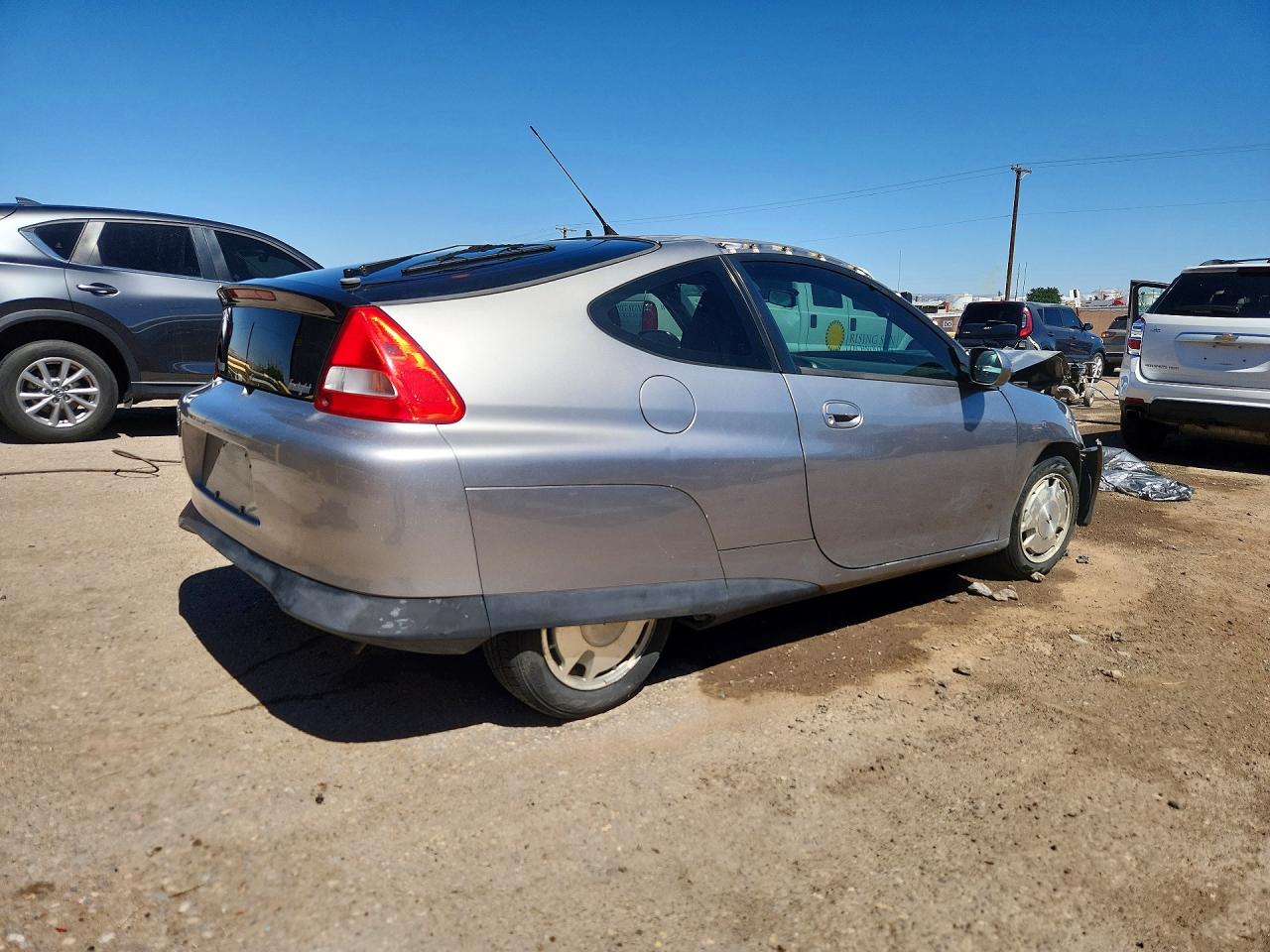2000 Honda Insight Silver vin: JHMZE1376YT000245