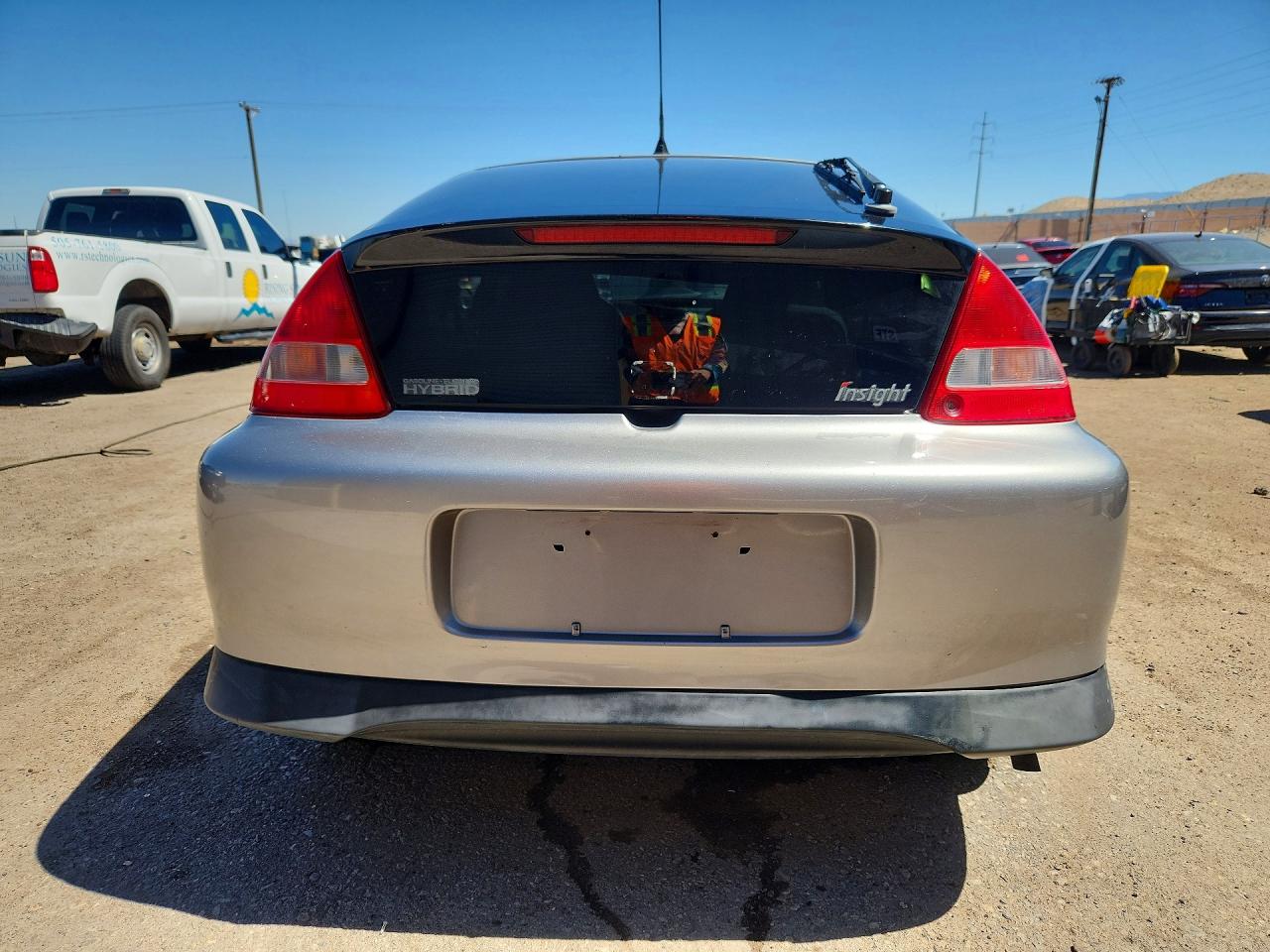 2000 Honda Insight Silver vin: JHMZE1376YT000245