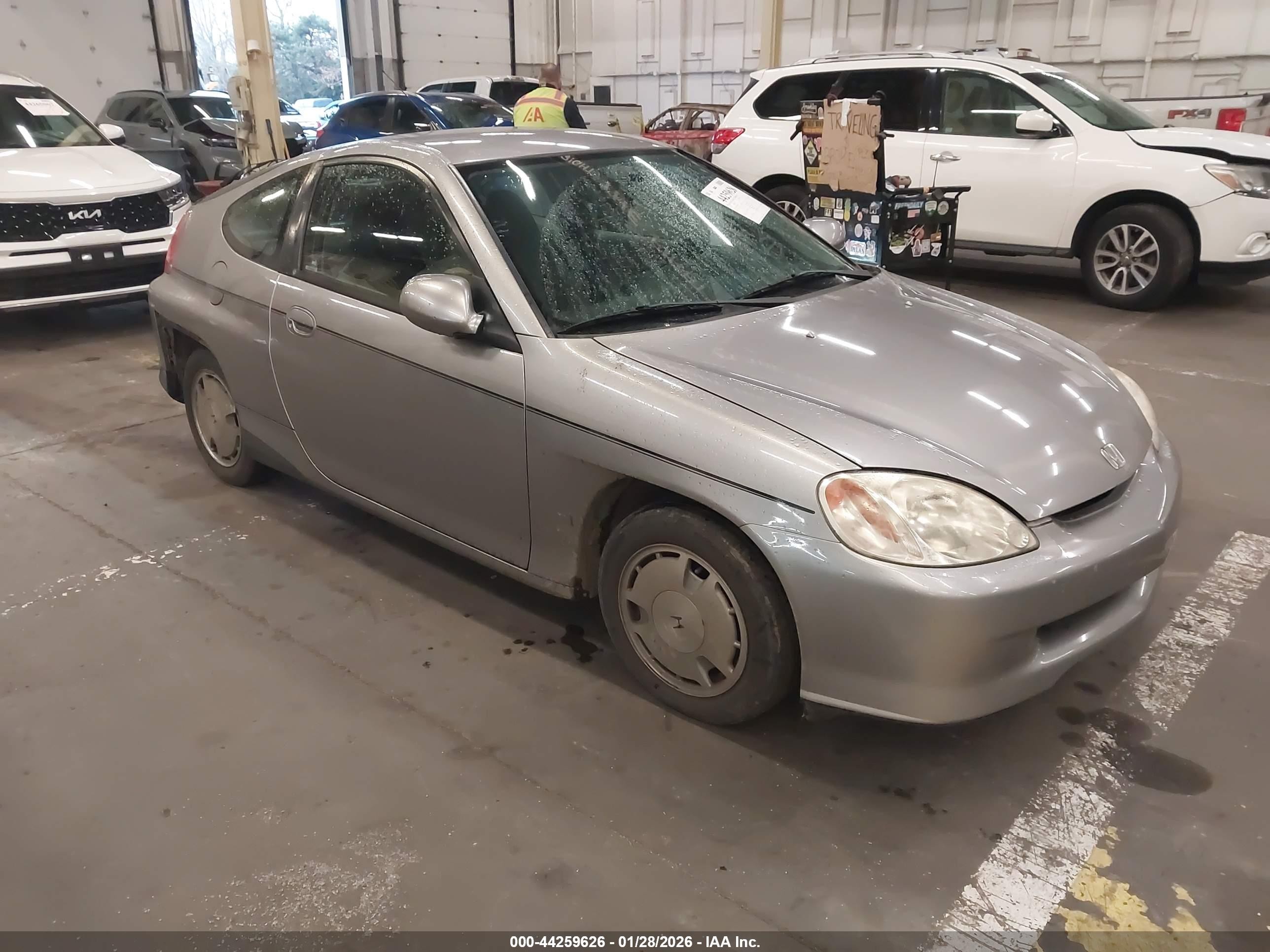 2002 Honda Insight Cvt Silver vin: JHMZE14722T000250