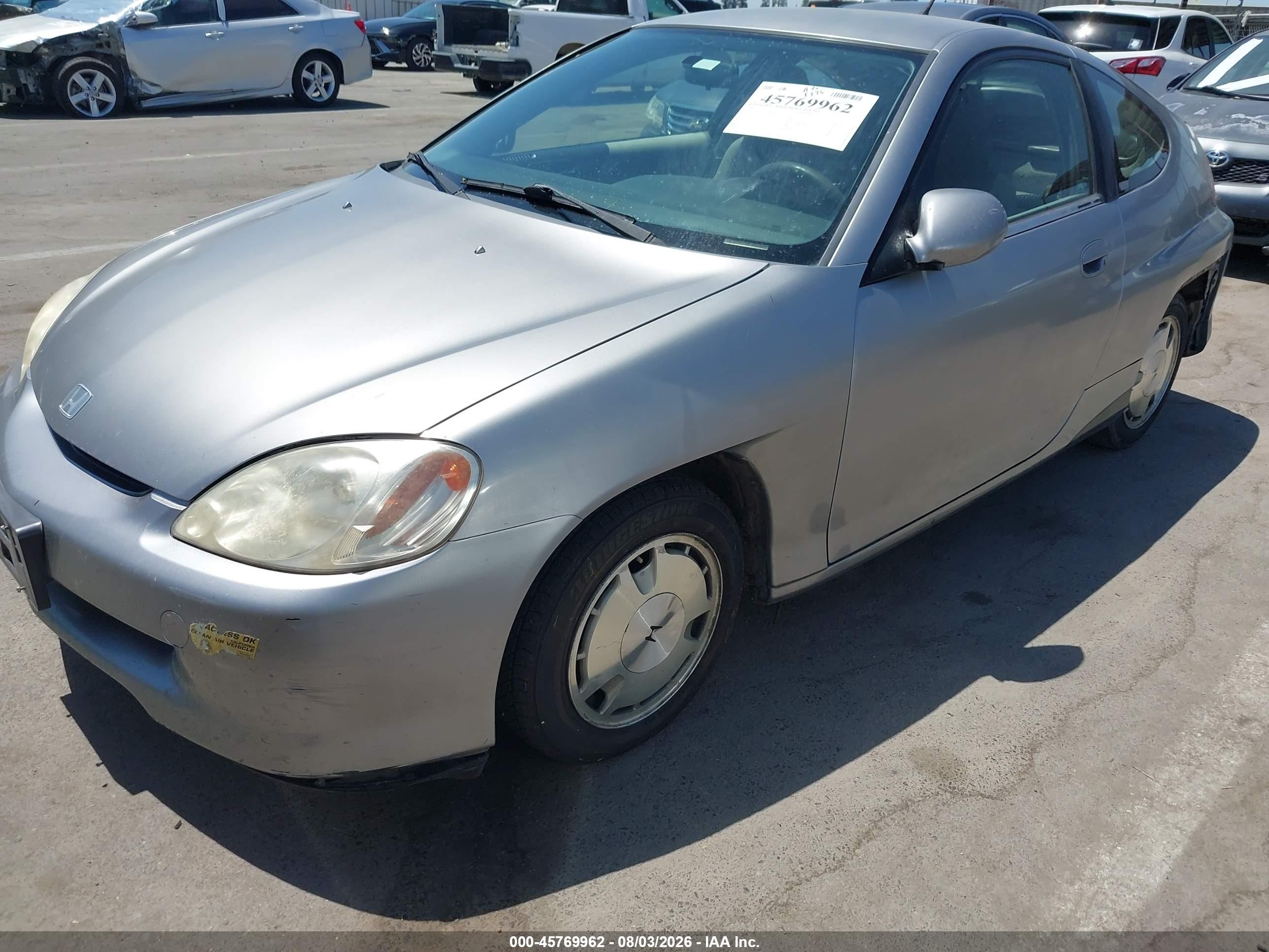 2001 Honda Insight Cvt Silver vin: JHMZE14741T003066