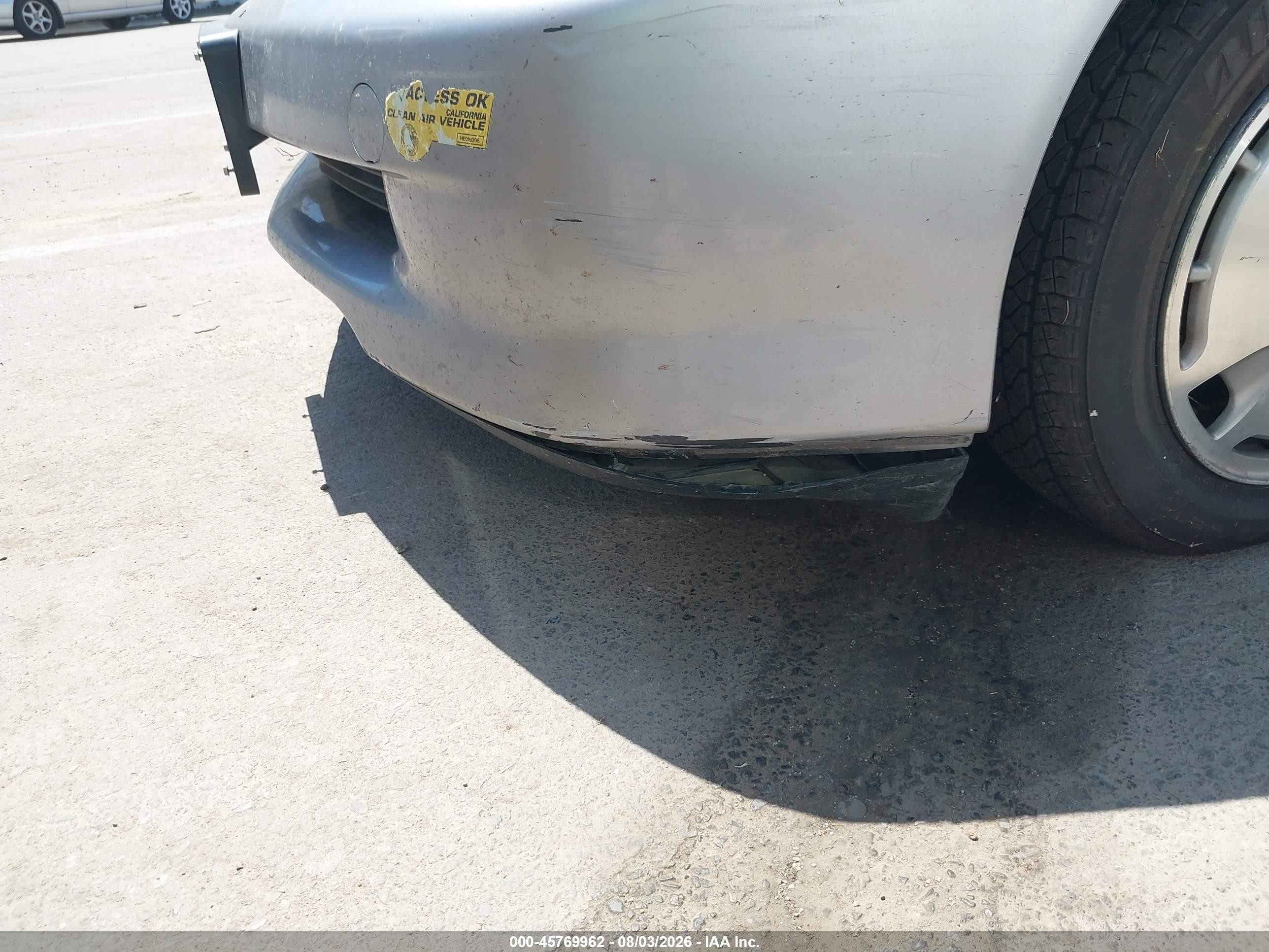 2001 Honda Insight Cvt Silver vin: JHMZE14741T003066