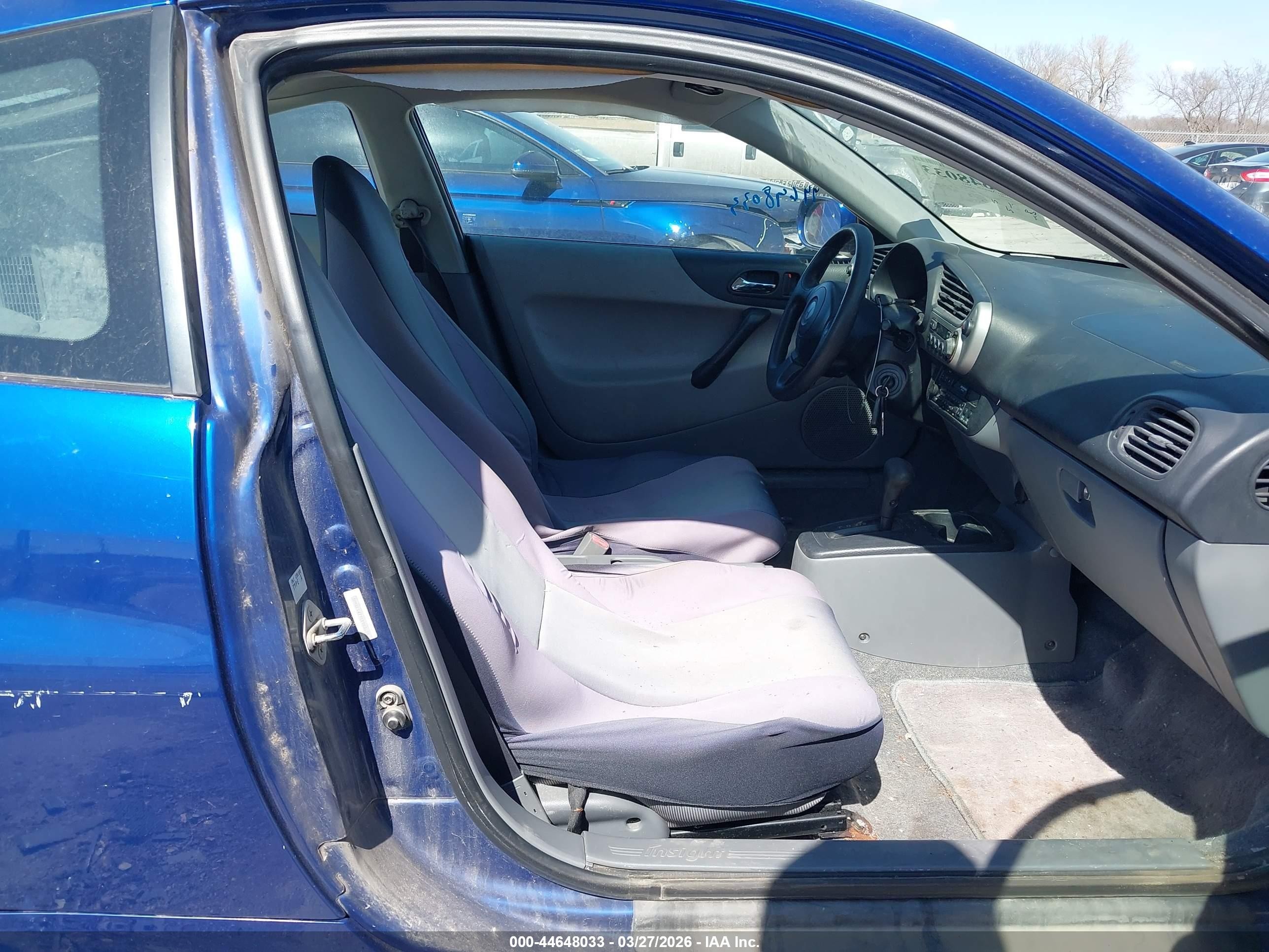 2001 Honda Insight Cvt Blue vin: JHMZE14791T002270