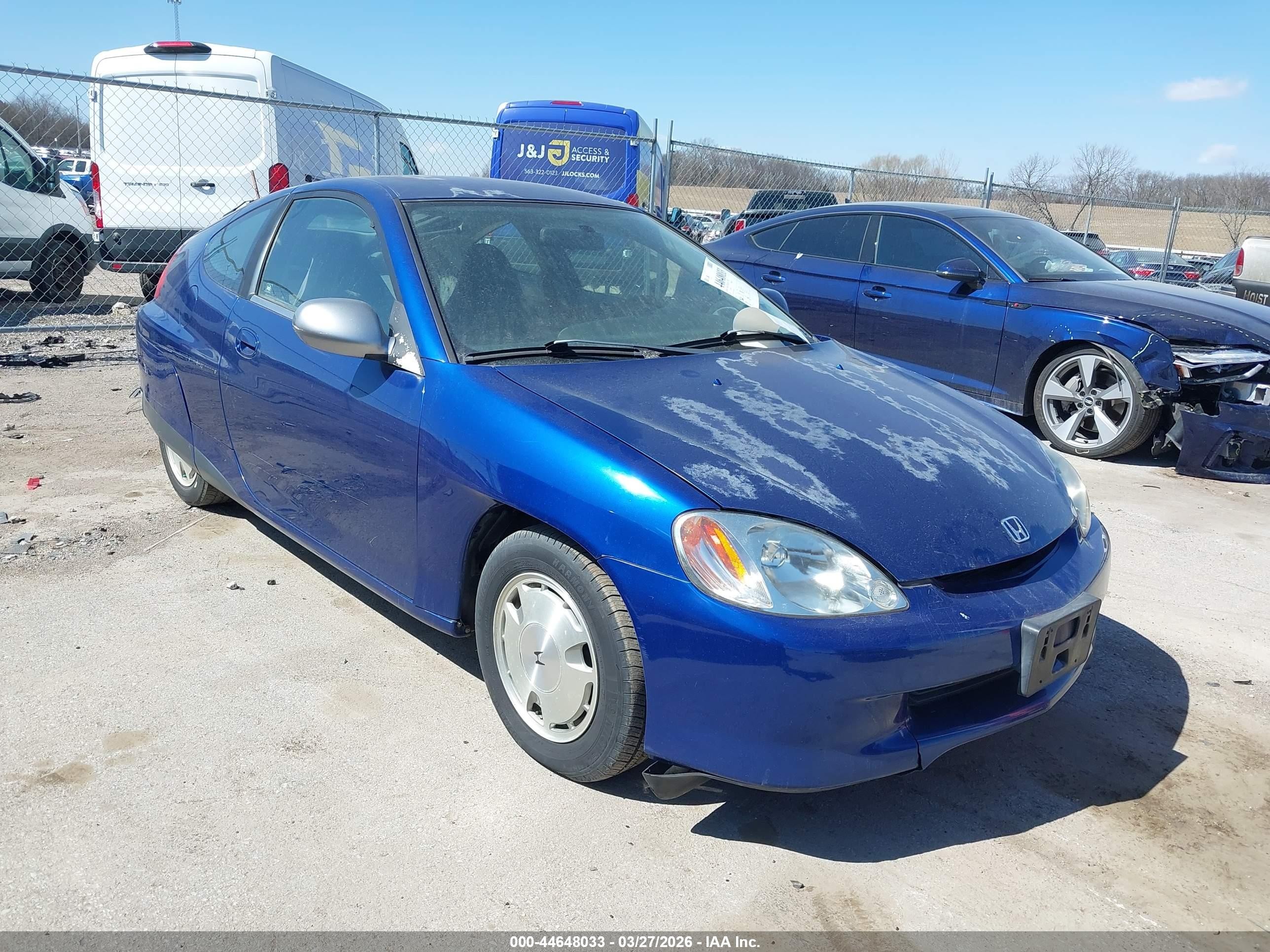 2001 Honda Insight Cvt Blue vin: JHMZE14791T002270