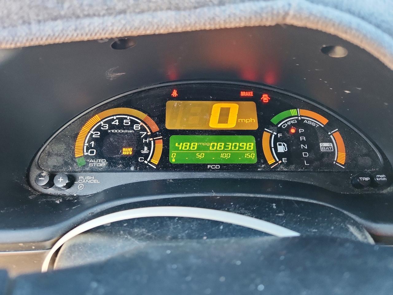 2006 Honda Insight Blue vin: JHMZE147X6S000248