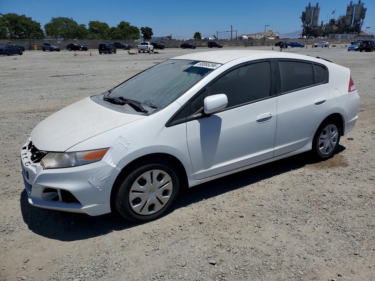 2012 Honda Insight White vin: JHMZE2H30CS003071