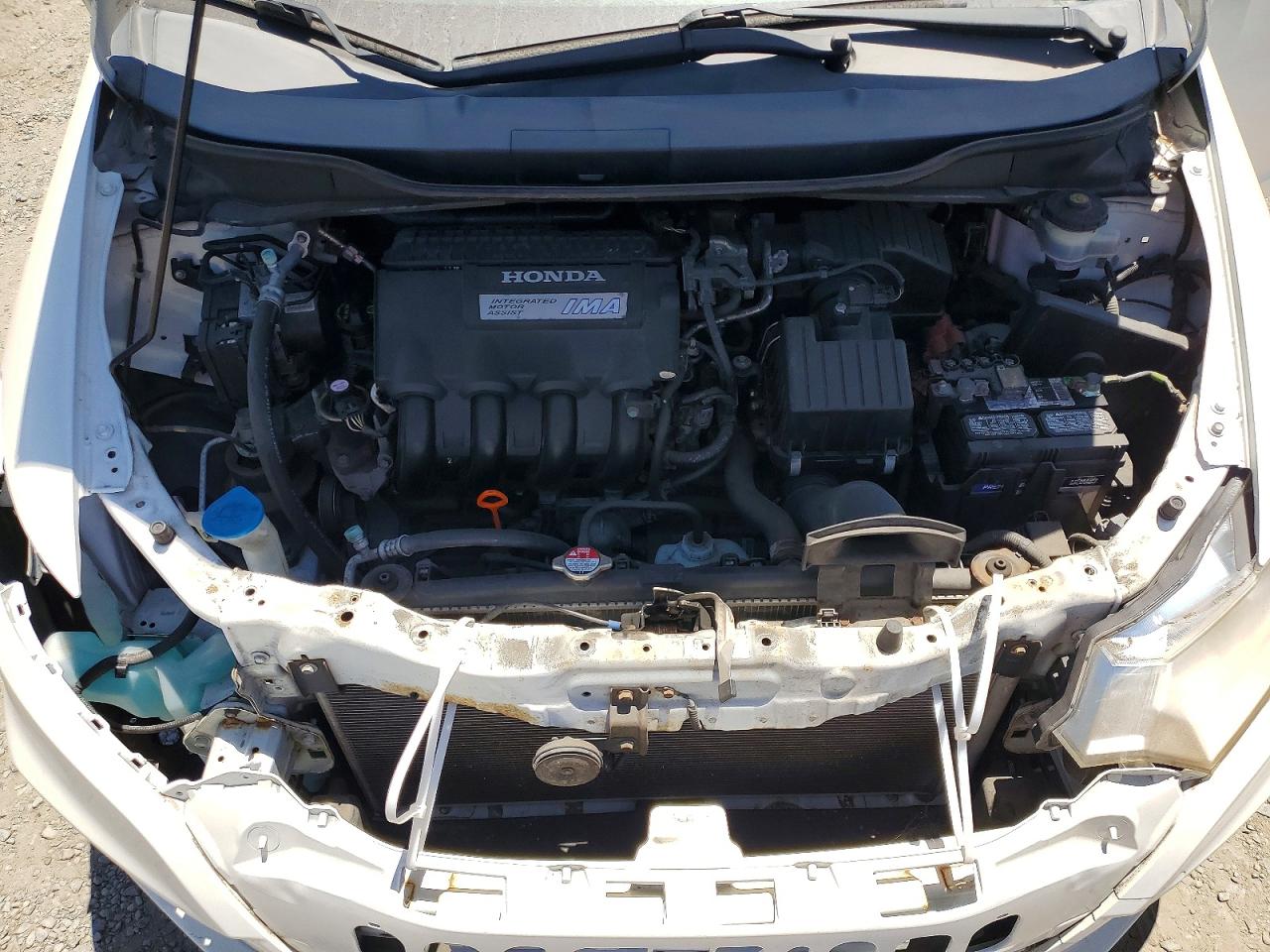 2012 Honda Insight White vin: JHMZE2H30CS003071