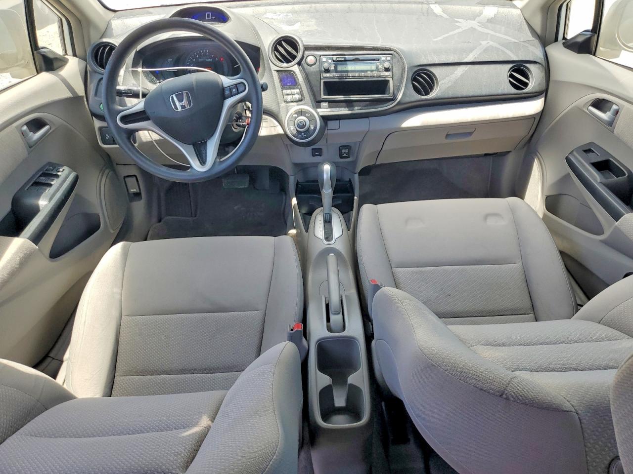 2012 Honda Insight White vin: JHMZE2H30CS003071
