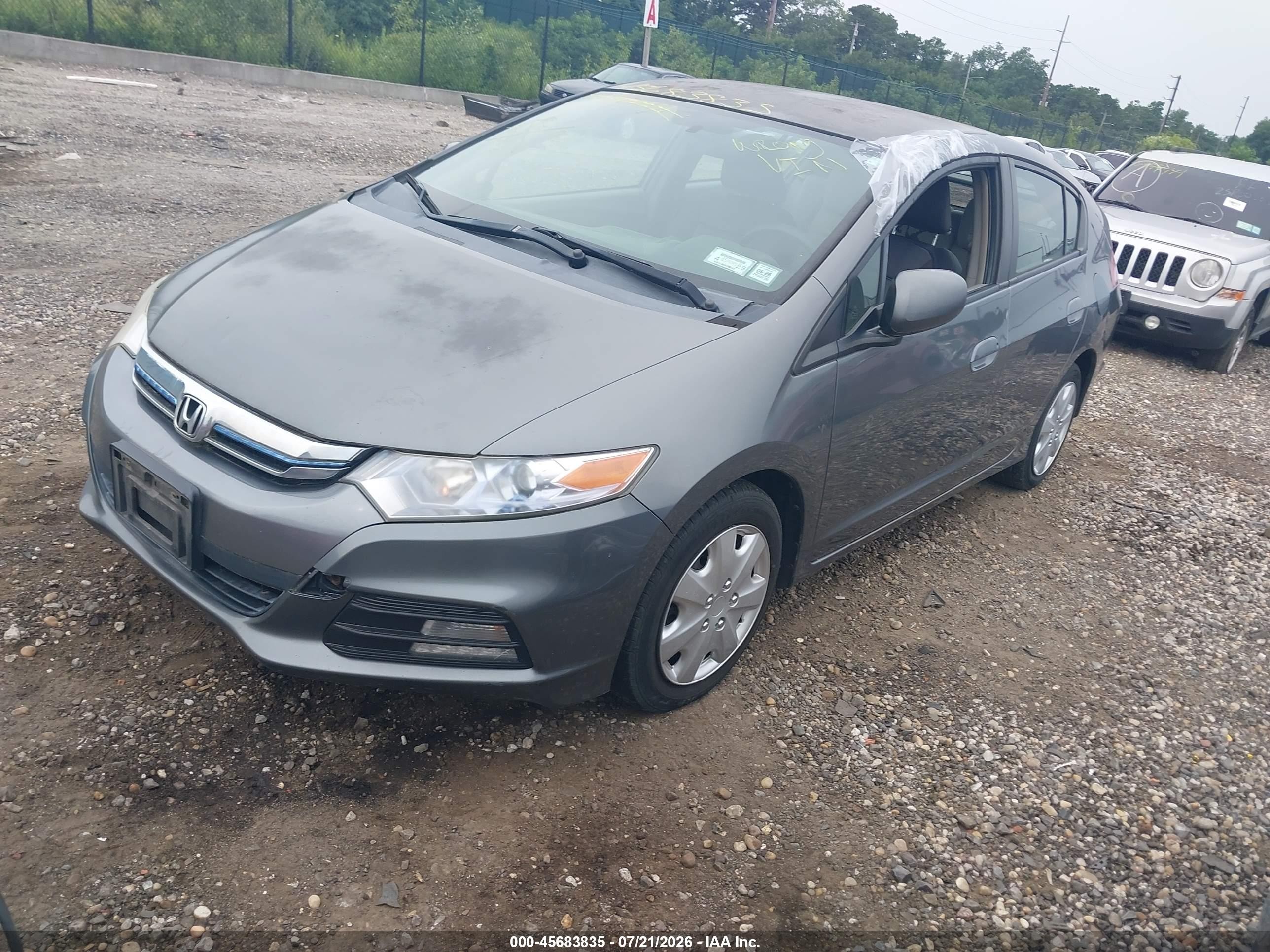 2012 Honda Insight   Gray vin: JHMZE2H30CS003491