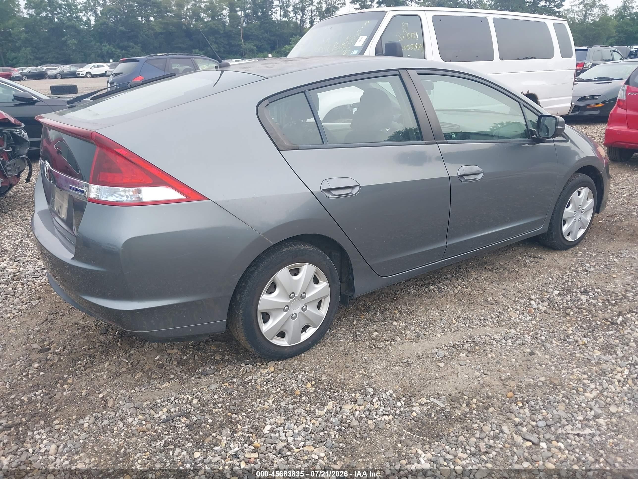 2012 Honda Insight   Gray vin: JHMZE2H30CS003491
