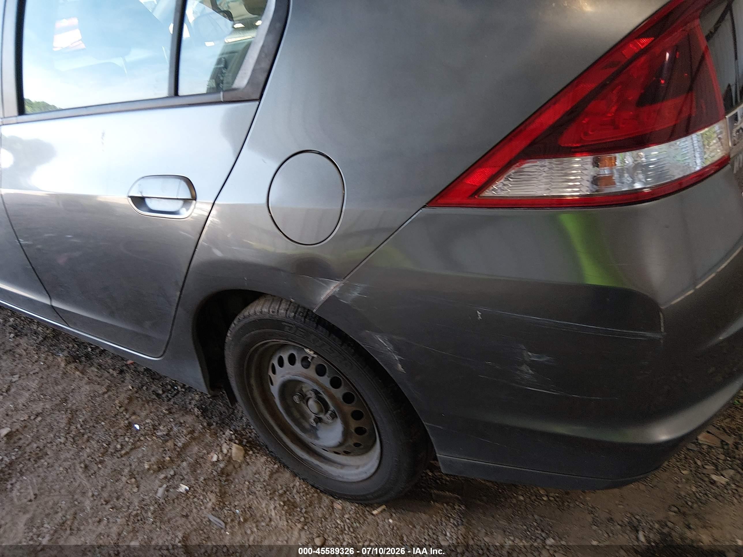 2012 Honda Insight   Gray vin: JHMZE2H30CS003913
