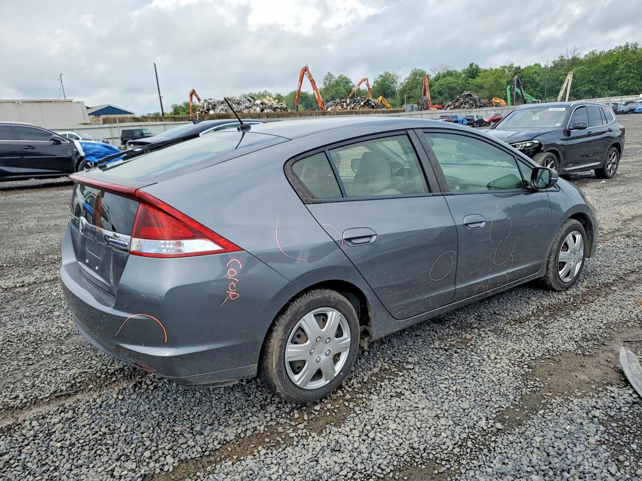 2013 Honda Insight Gray vin: JHMZE2H31DS002349