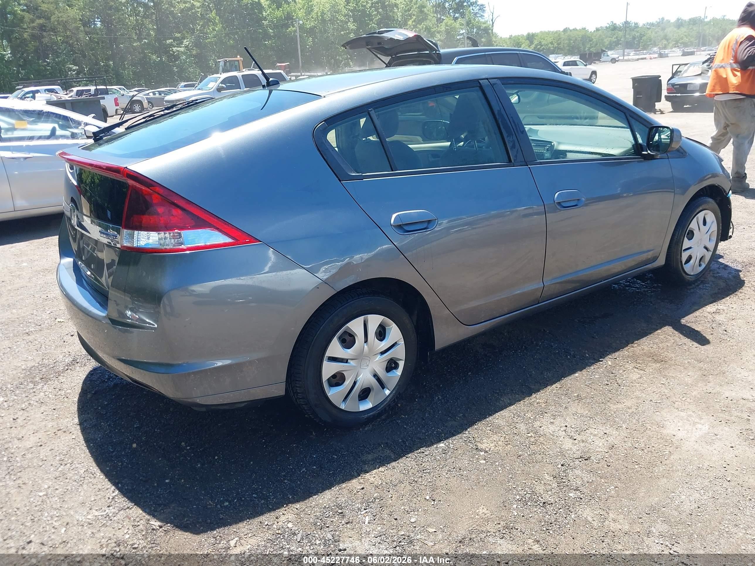 2013 Honda Insight Gray vin: JHMZE2H31DS003291