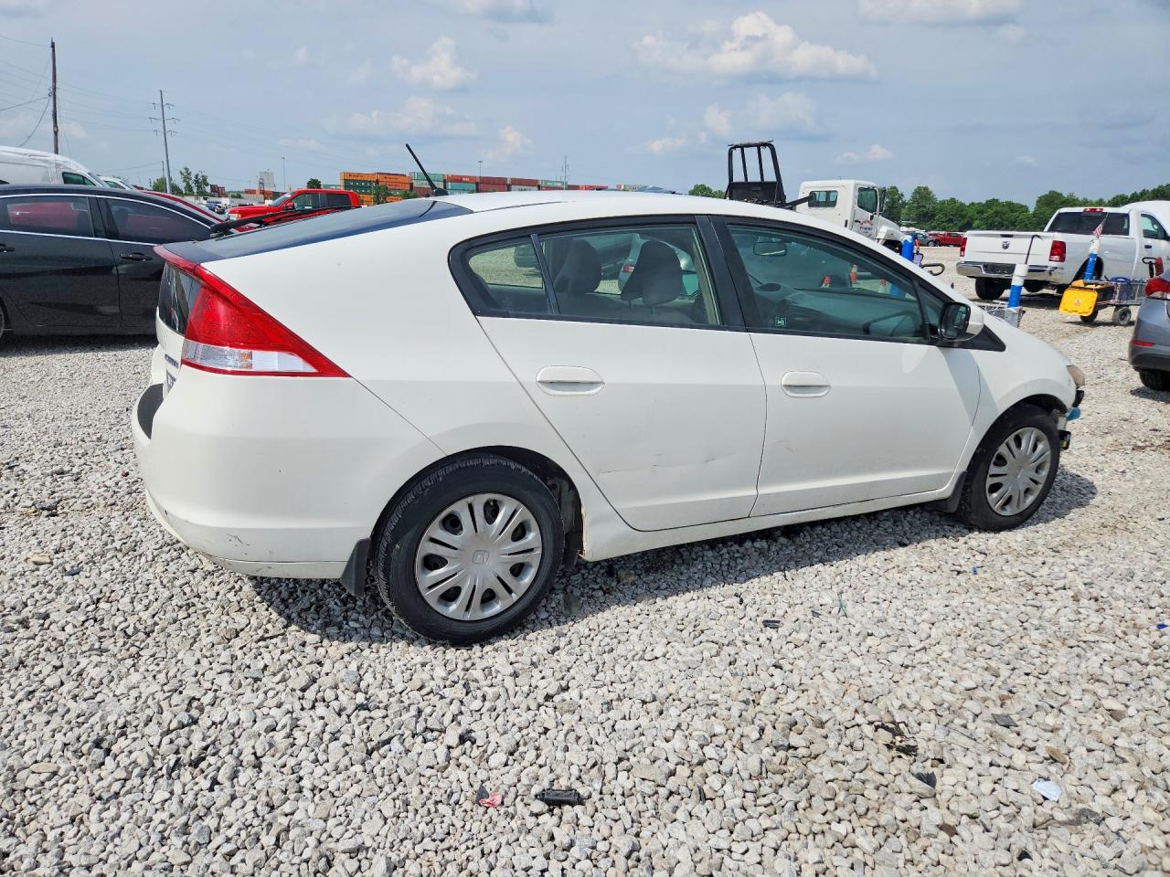 2011 Honda Insight White vin: JHMZE2H32BS001434