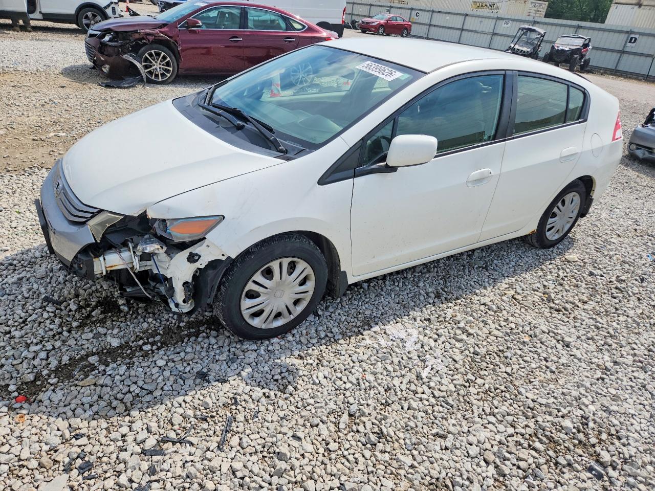 2011 Honda Insight White vin: JHMZE2H32BS001434