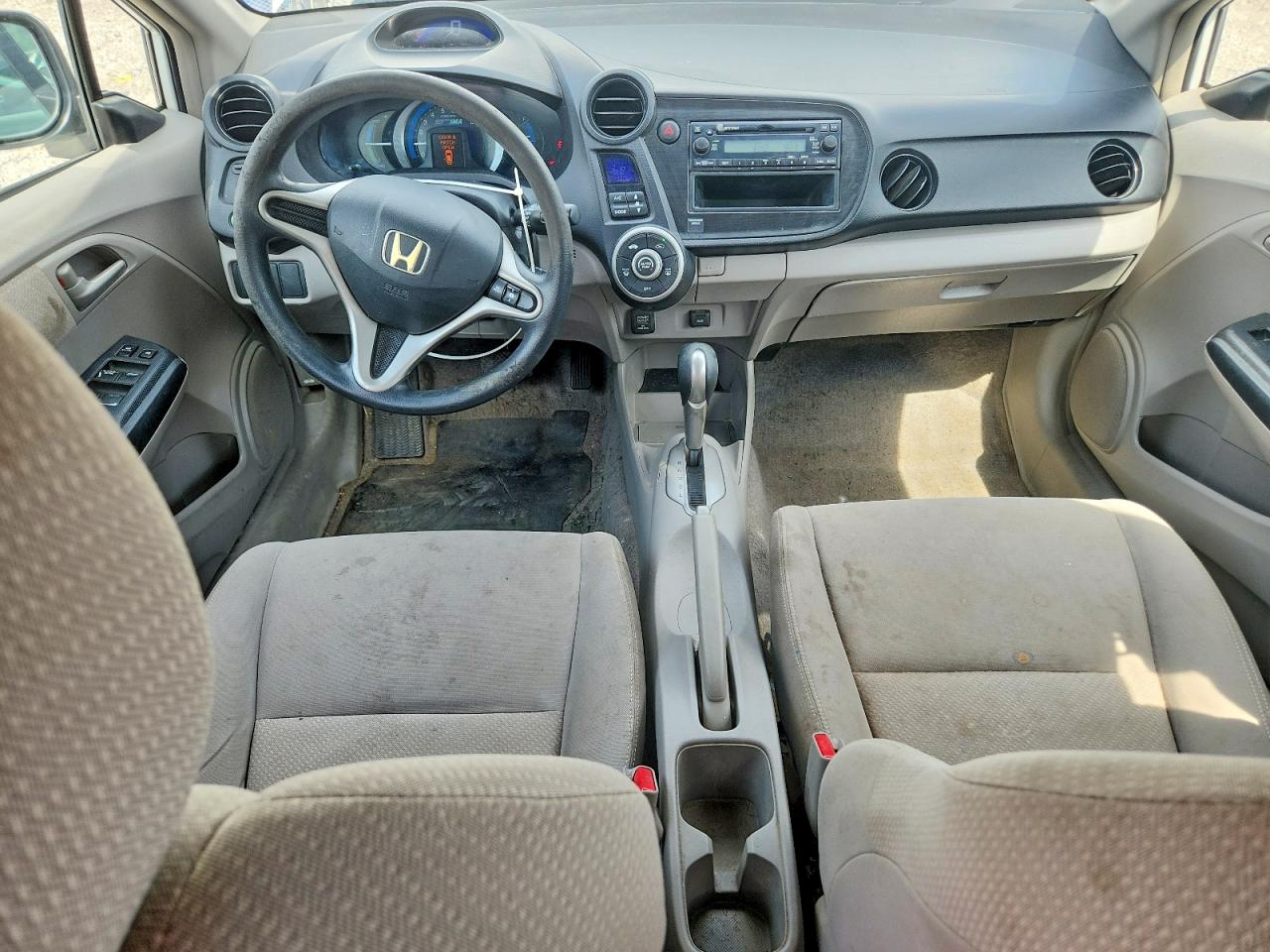 2011 Honda Insight White vin: JHMZE2H32BS001434