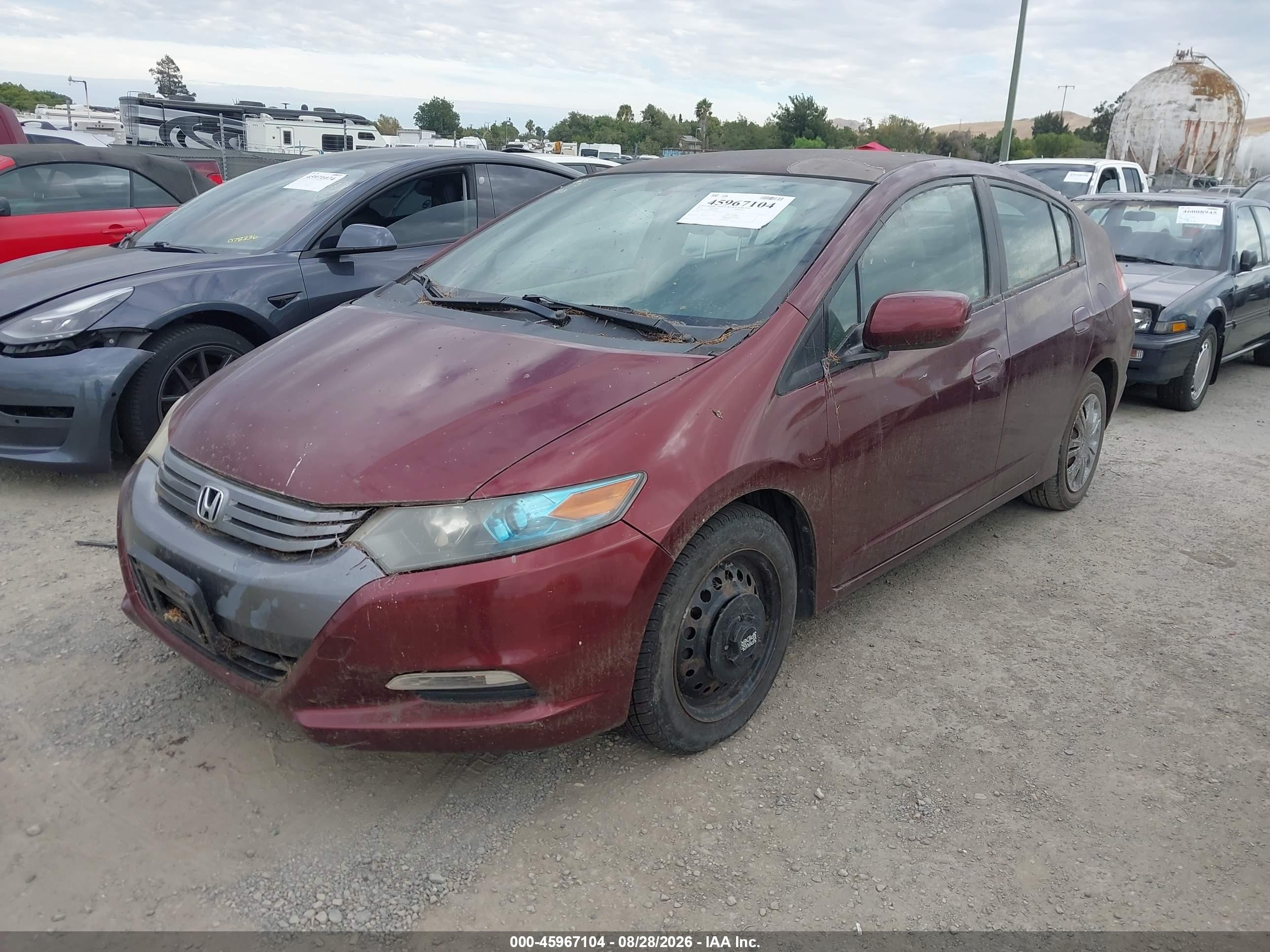 2011 Honda Insight   Burgundy vin: JHMZE2H33BS004794
