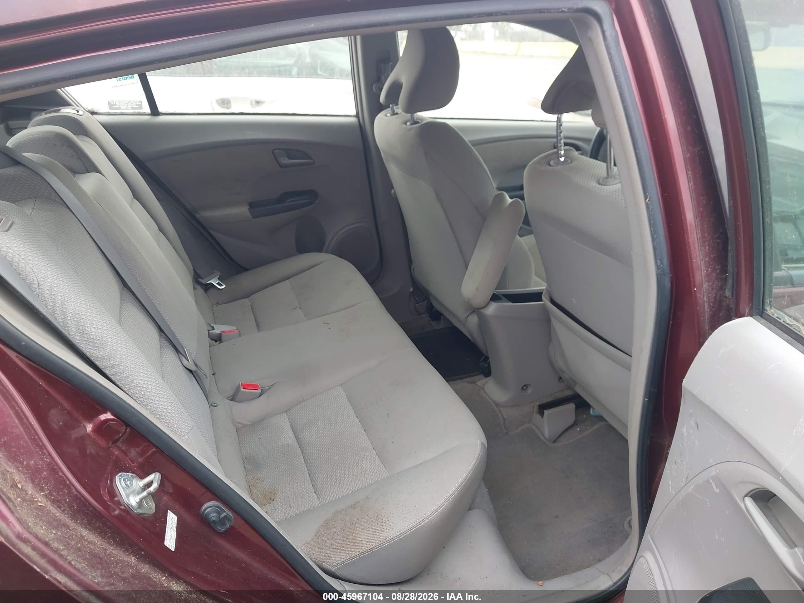 2011 Honda Insight   Burgundy vin: JHMZE2H33BS004794