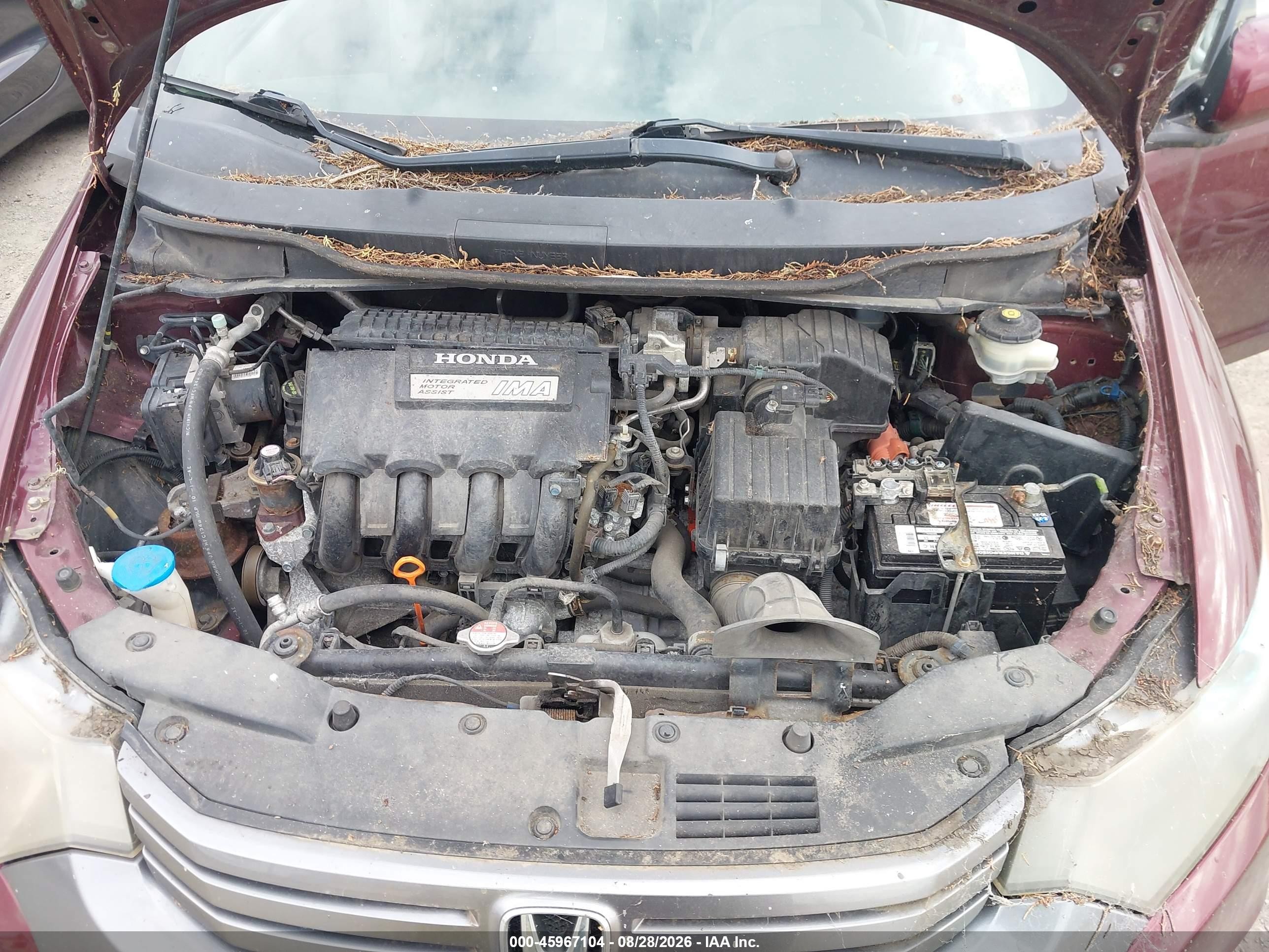 2011 Honda Insight   Burgundy vin: JHMZE2H33BS004794