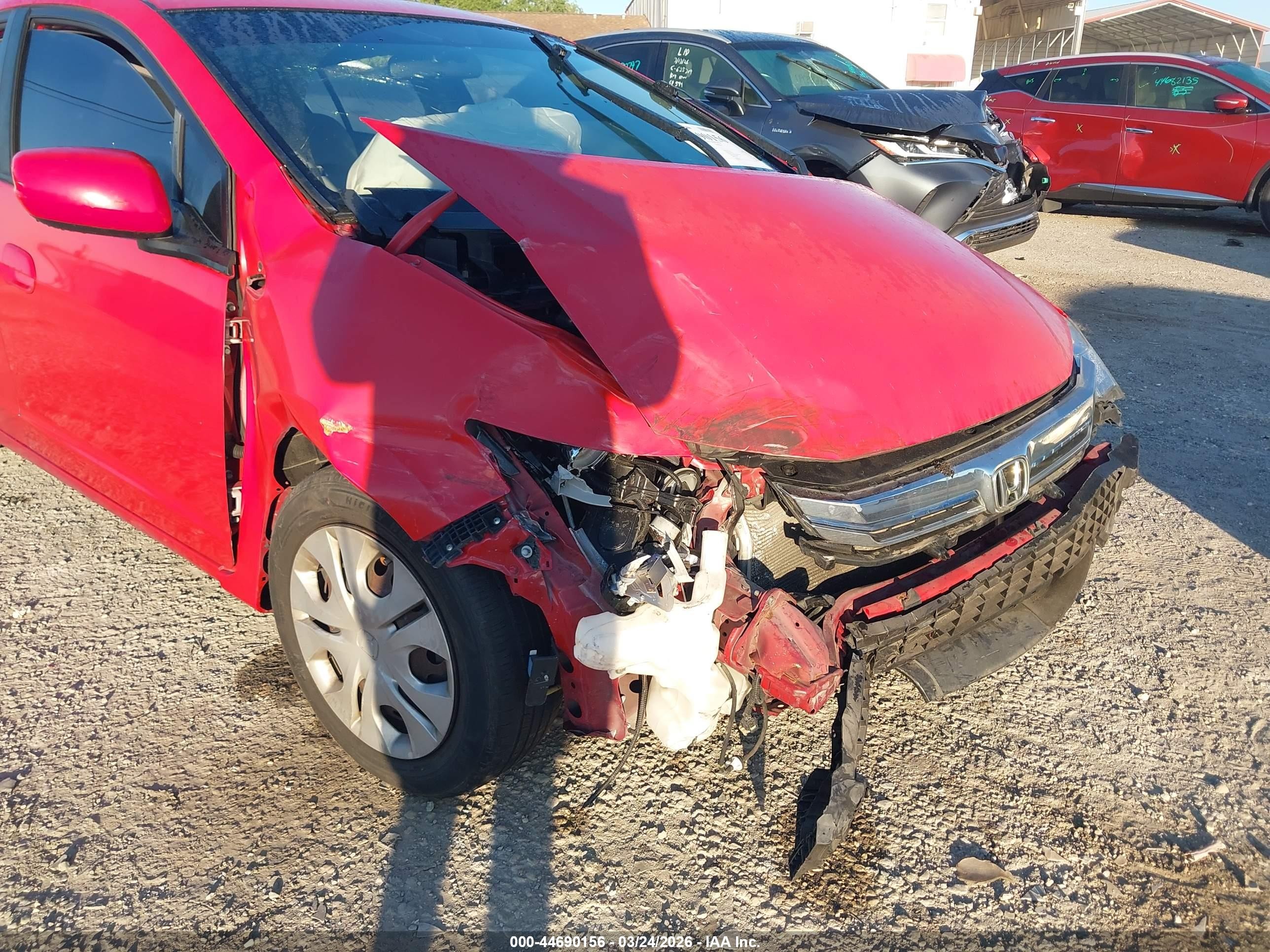 2012 Honda Insight   Red vin: JHMZE2H33CS000620