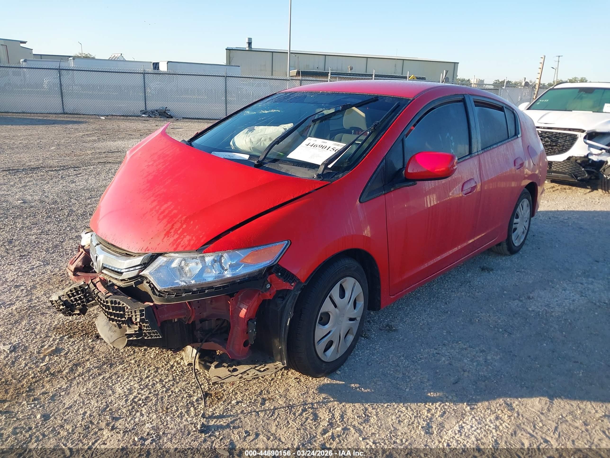 2012 Honda Insight   Red vin: JHMZE2H33CS000620