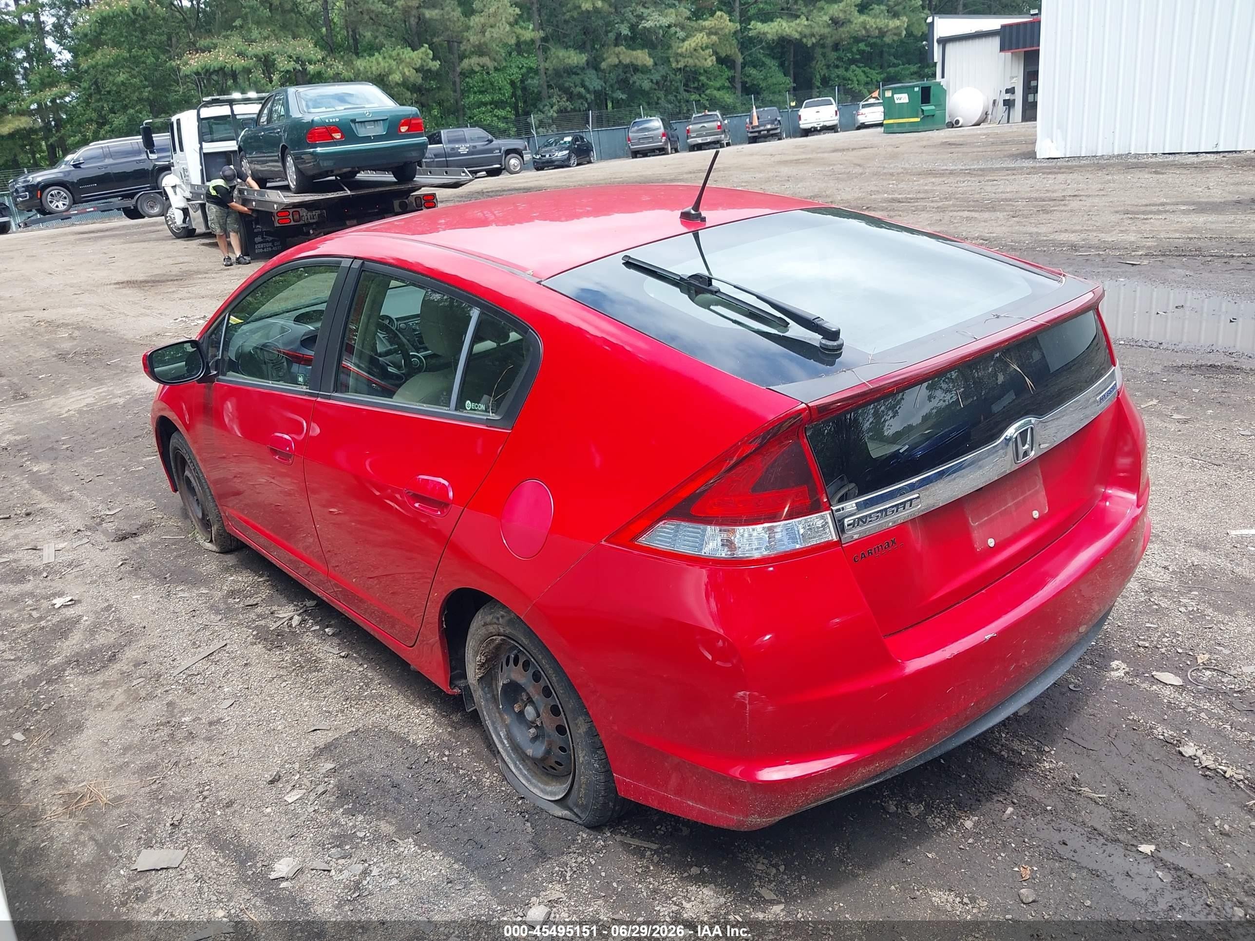 2012 Honda Insight   Red vin: JHMZE2H33CS006207