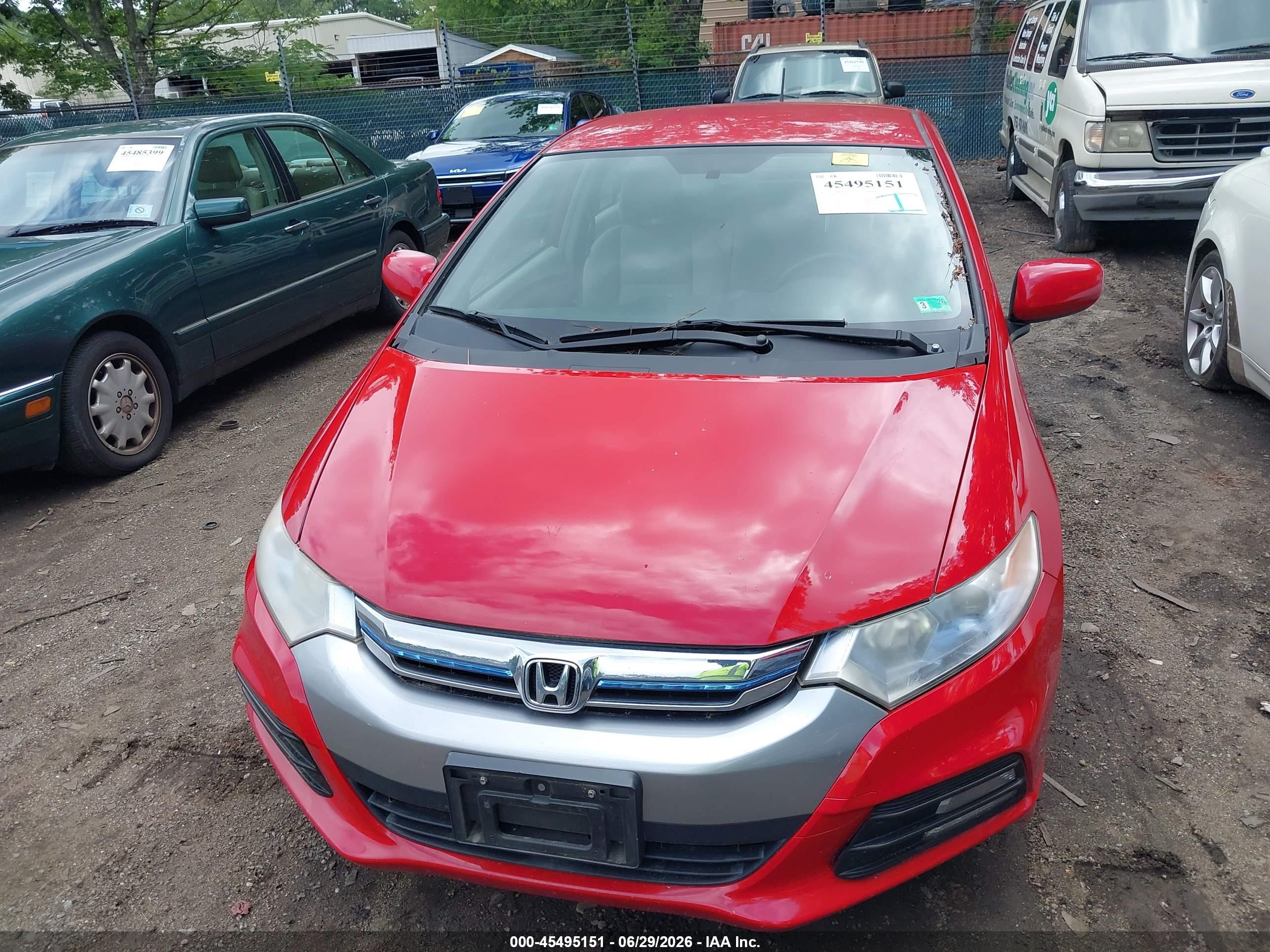 2012 Honda Insight   Red vin: JHMZE2H33CS006207