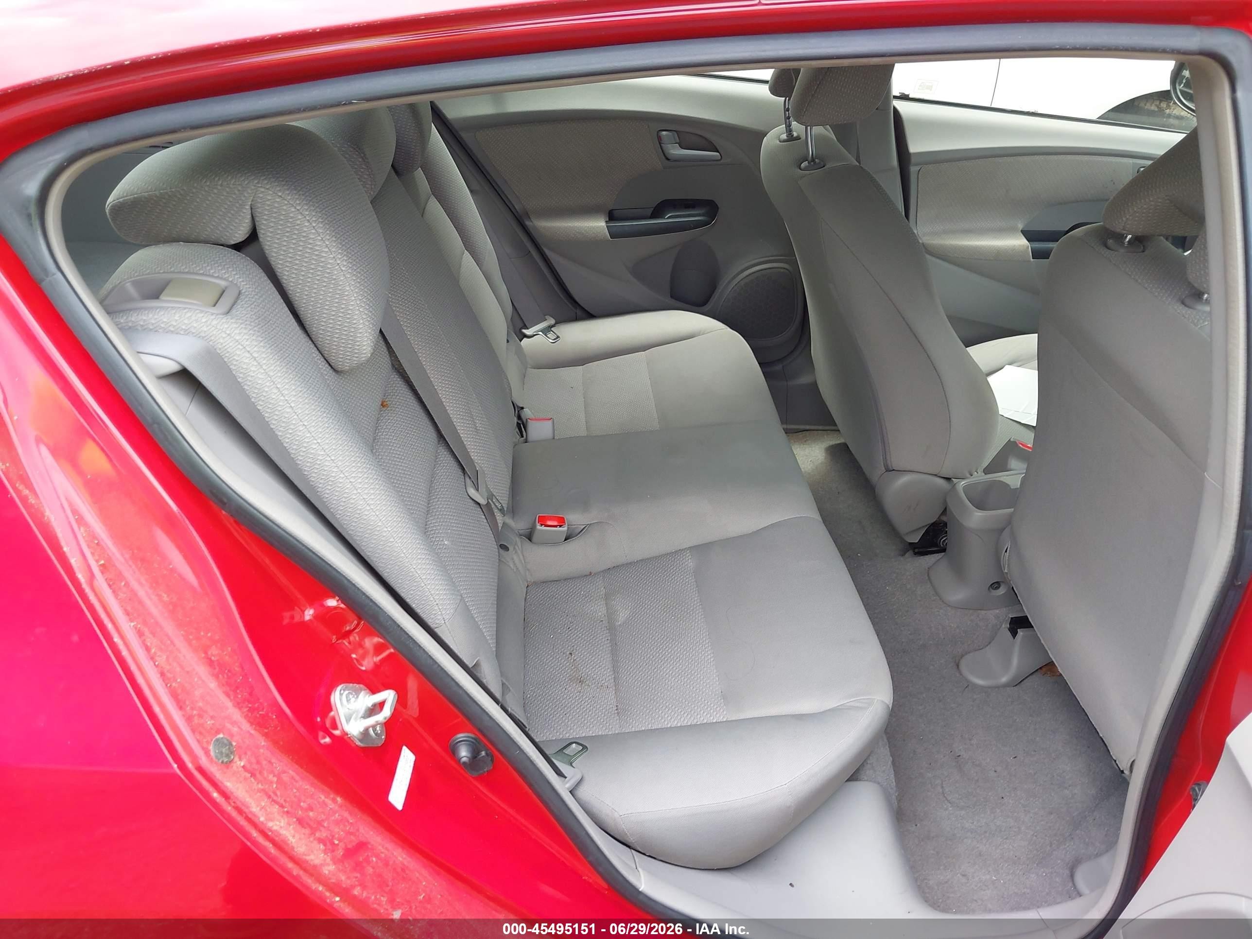2012 Honda Insight   Red vin: JHMZE2H33CS006207