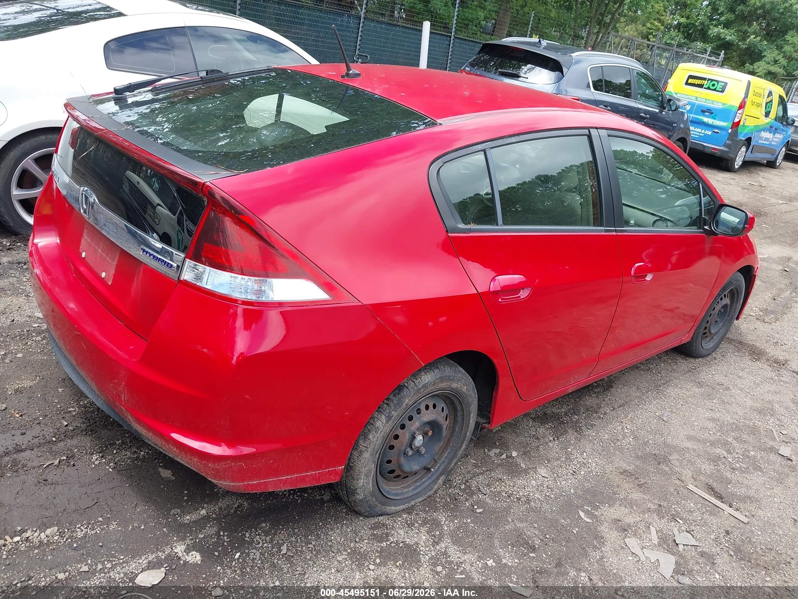 2012 Honda Insight   Red vin: JHMZE2H33CS006207