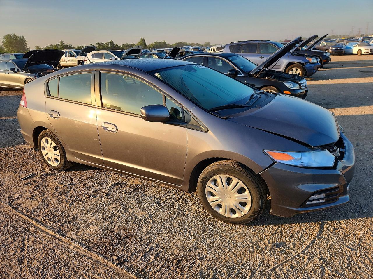 2013 Honda Insight Gray vin: JHMZE2H34DS000773