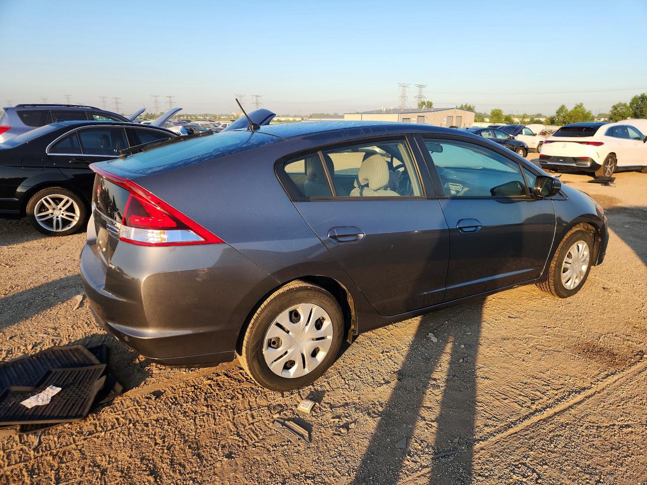 2013 Honda Insight Gray vin: JHMZE2H34DS000773