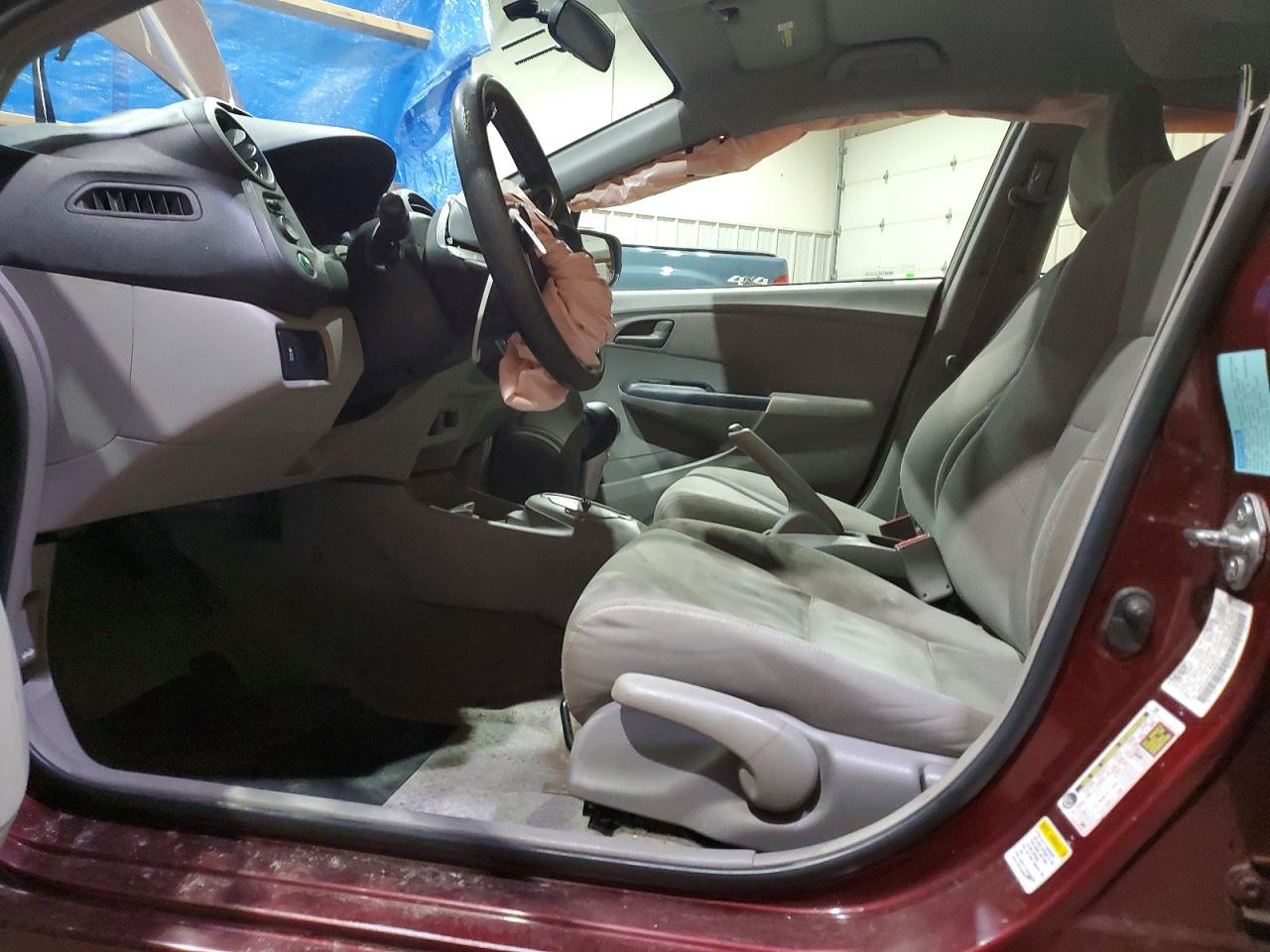 2011 Honda Insight Maroon vin: JHMZE2H35BS008104