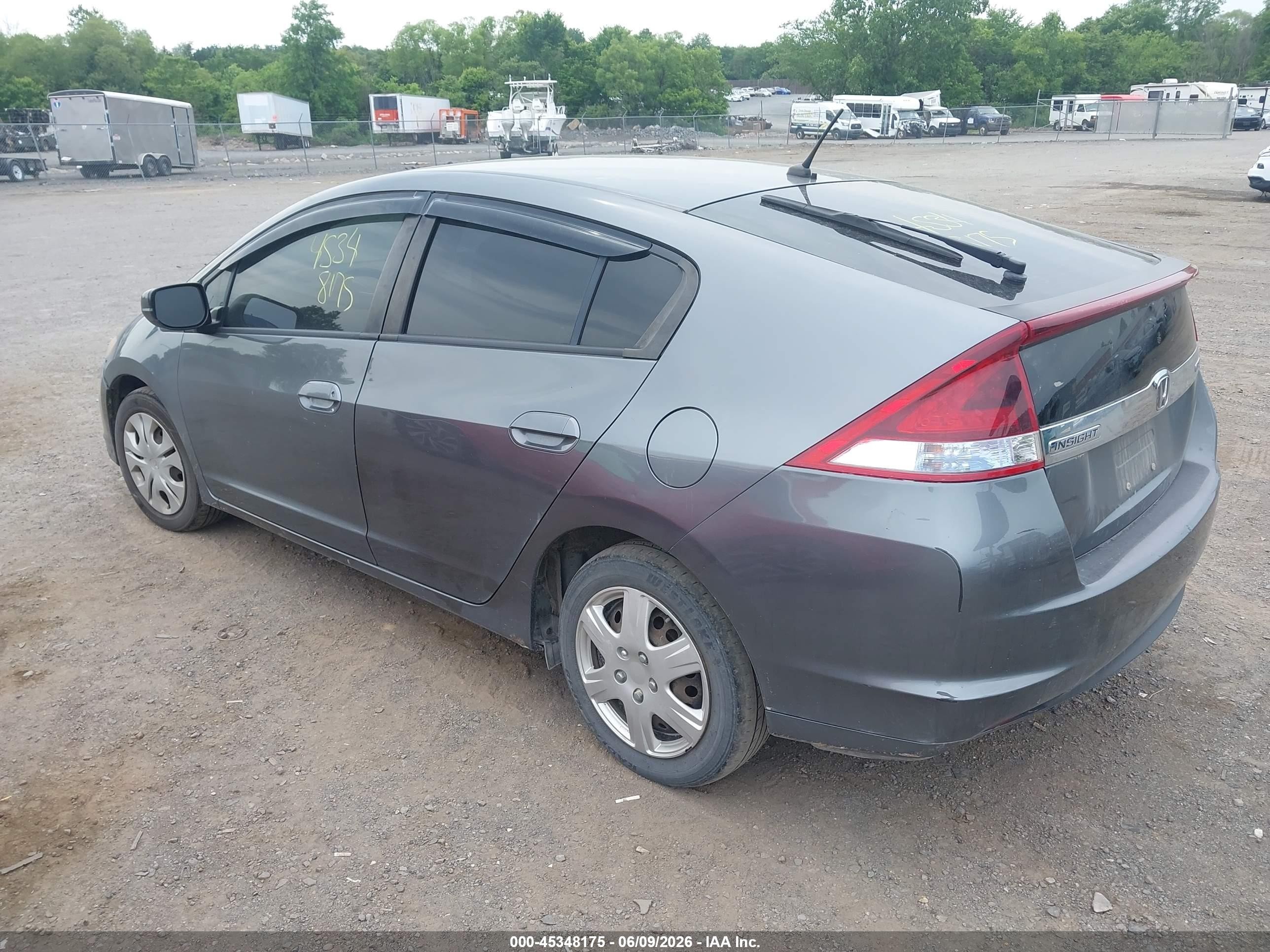 2012 Honda Insight   Gray vin: JHMZE2H35CS002269