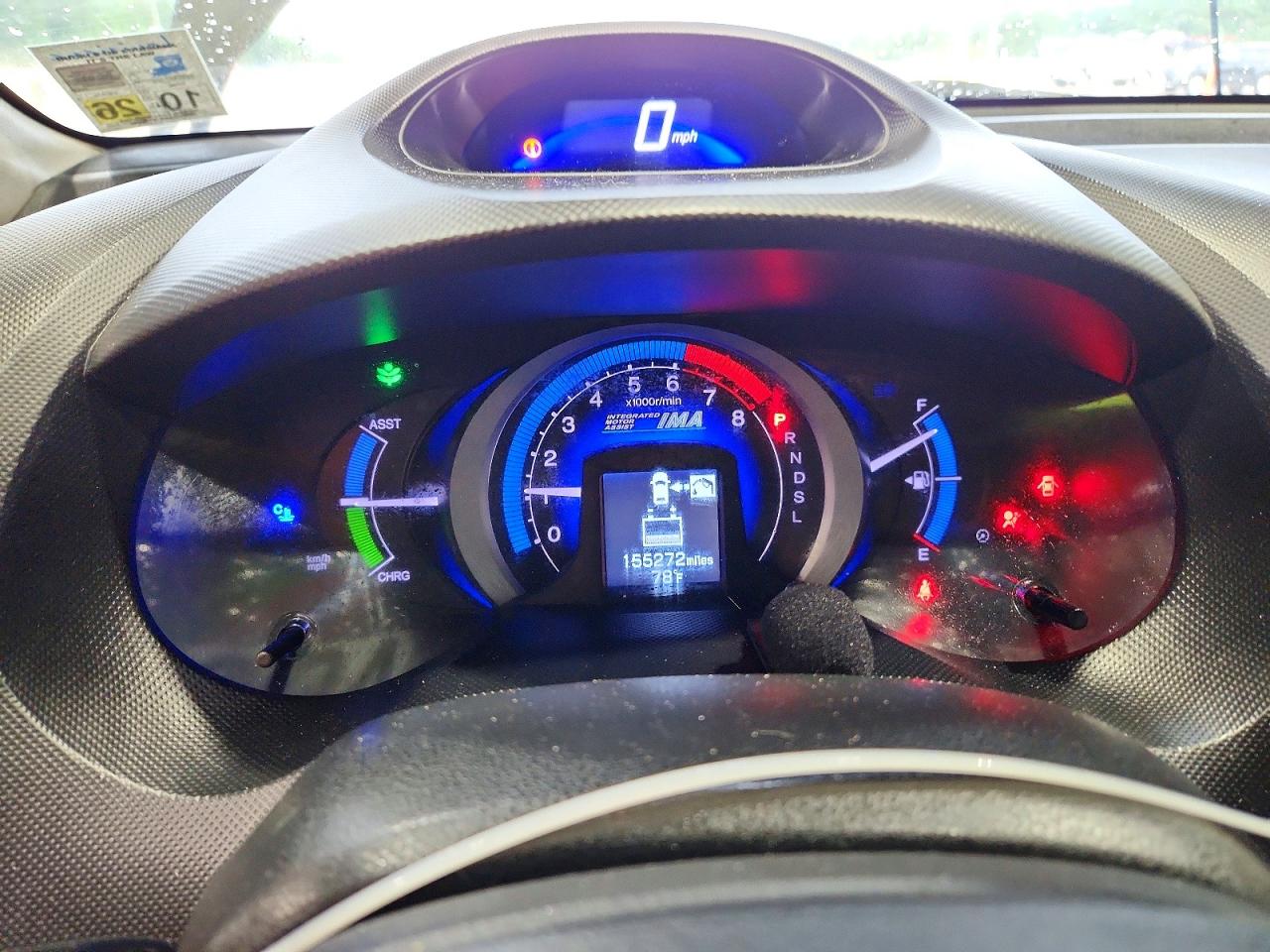 2011 Honda Insight Gray vin: JHMZE2H36BS001694