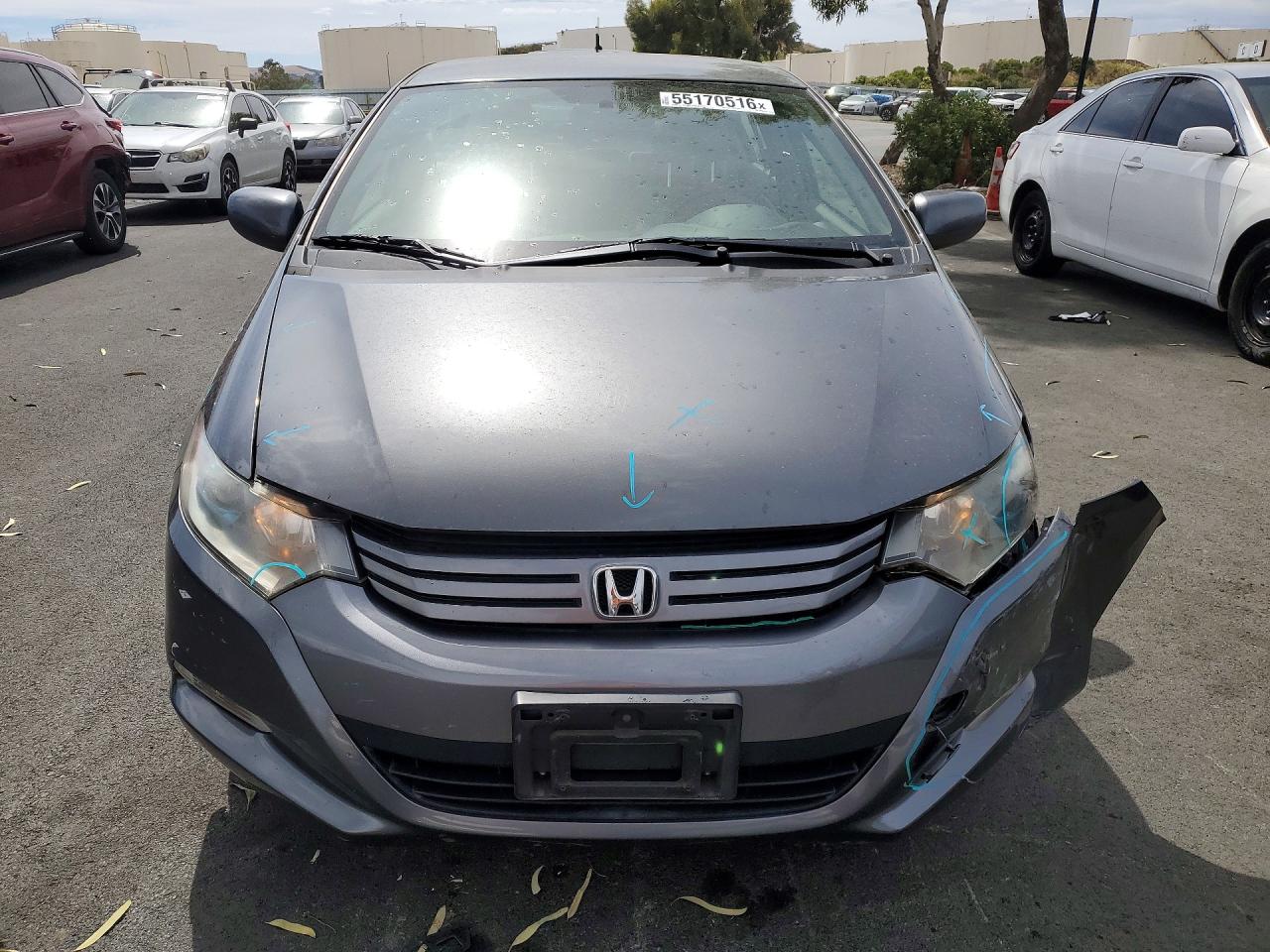 2011 Honda Insight Gray vin: JHMZE2H37BS002966