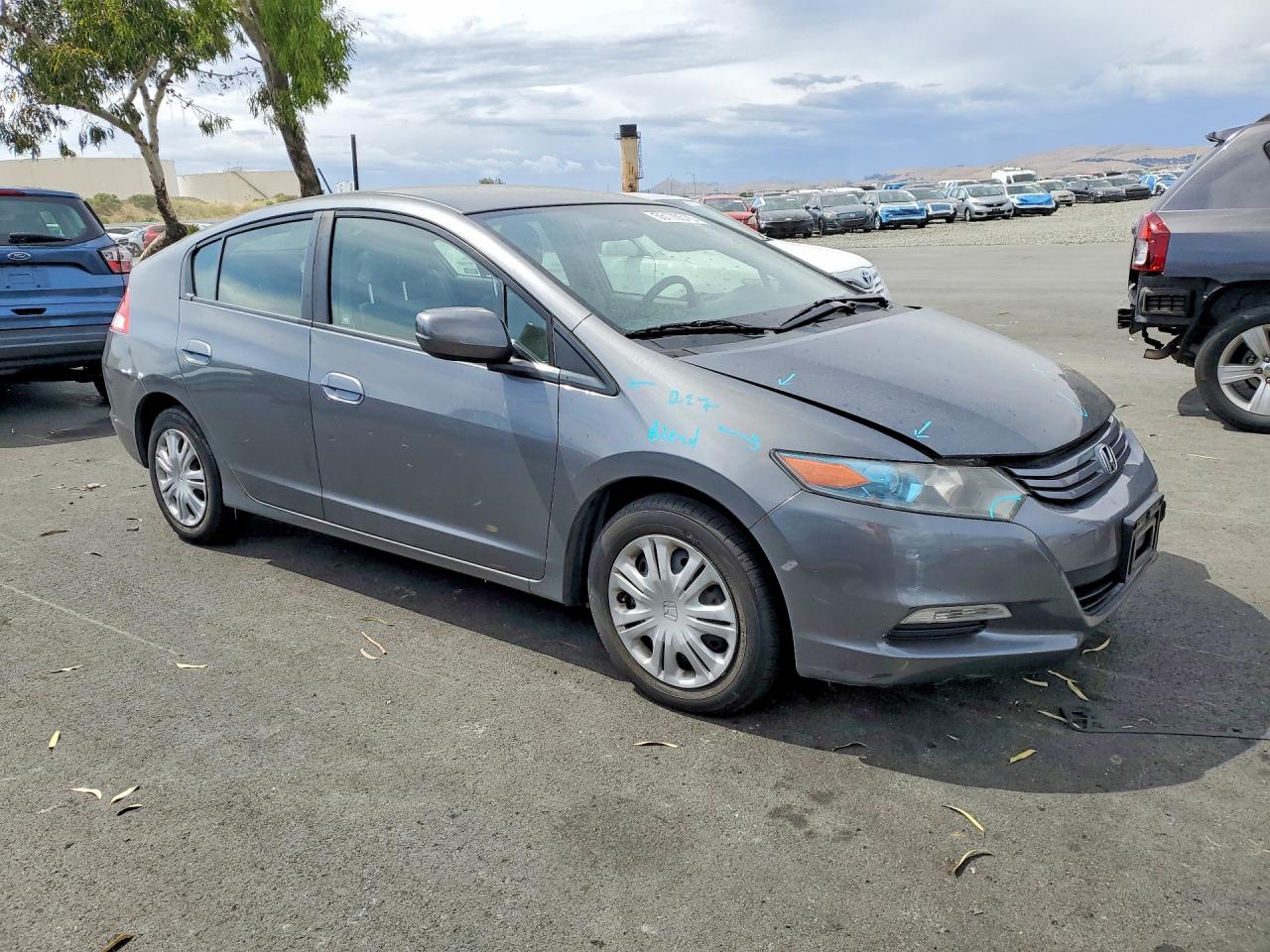 2011 Honda Insight Gray vin: JHMZE2H37BS002966