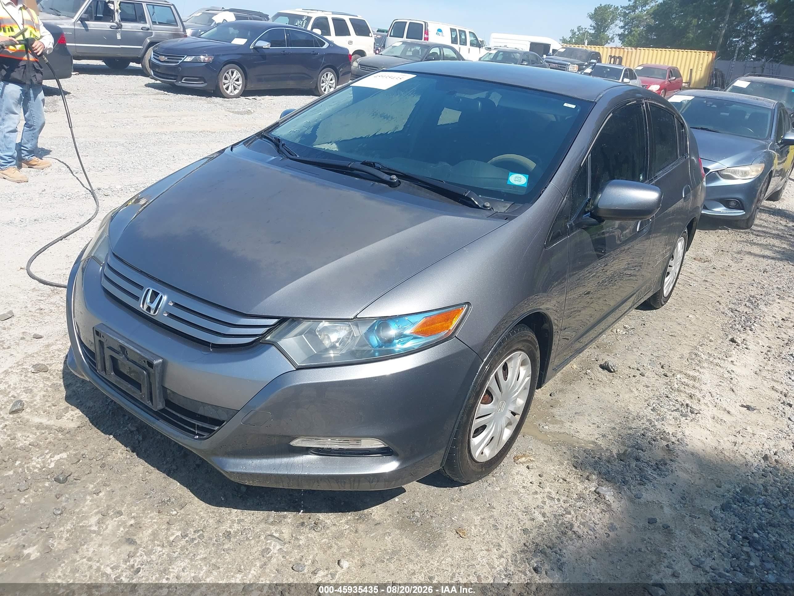 2011 Honda Insight   Gray vin: JHMZE2H38BS001695