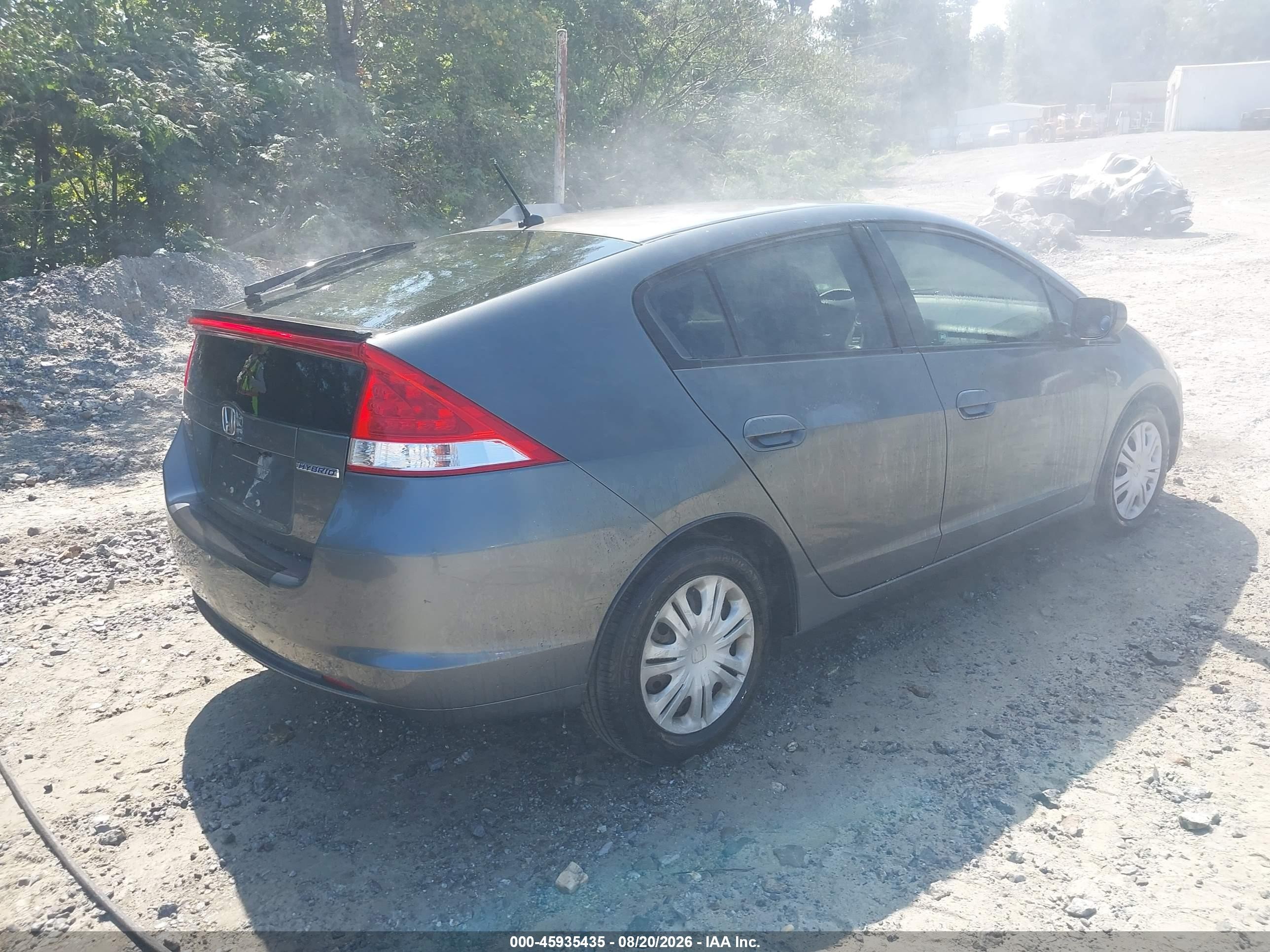 2011 Honda Insight   Gray vin: JHMZE2H38BS001695