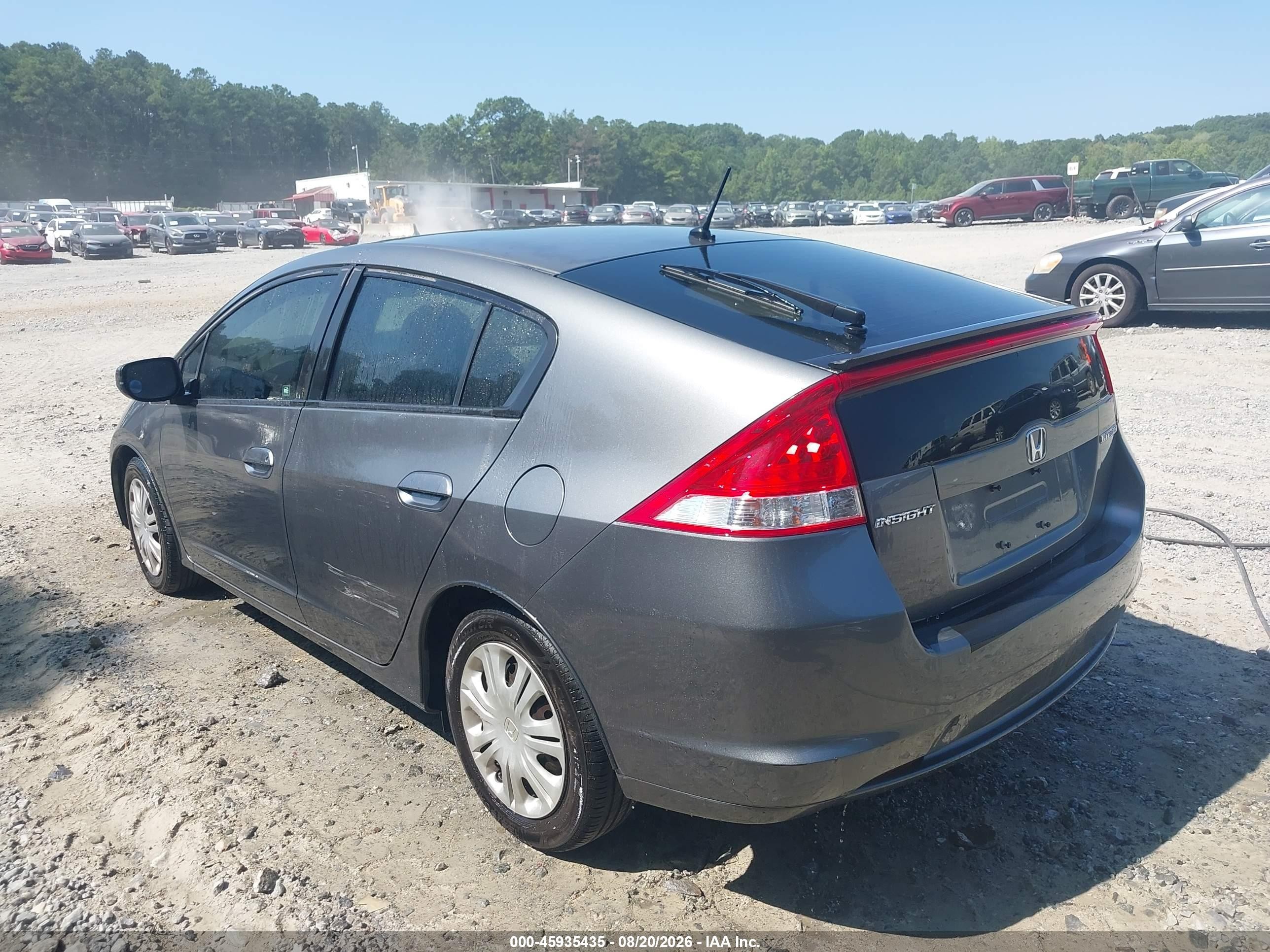 2011 Honda Insight   Gray vin: JHMZE2H38BS001695