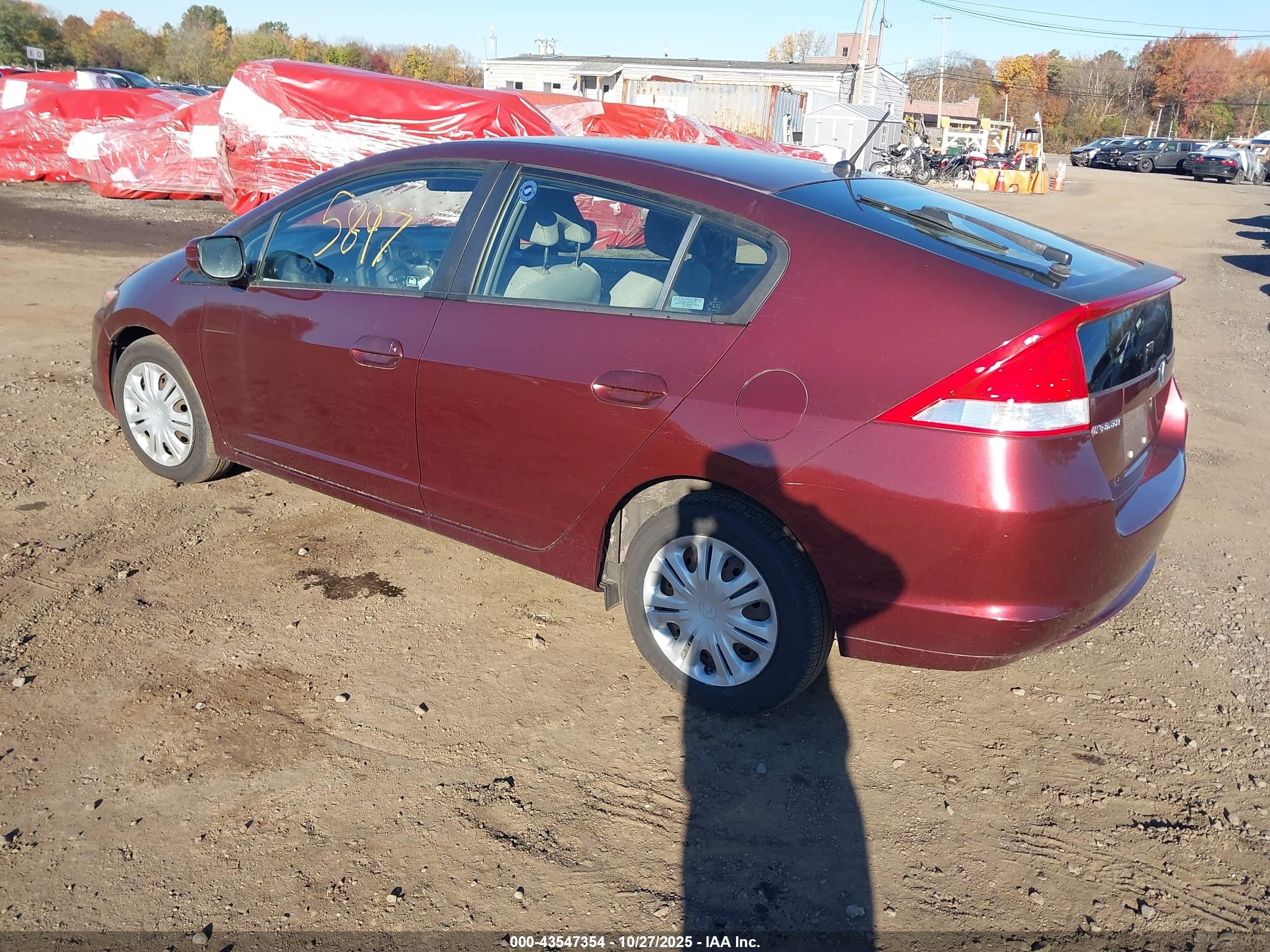 2011 Honda Insight   Burgundy vin: JHMZE2H38BS007335
