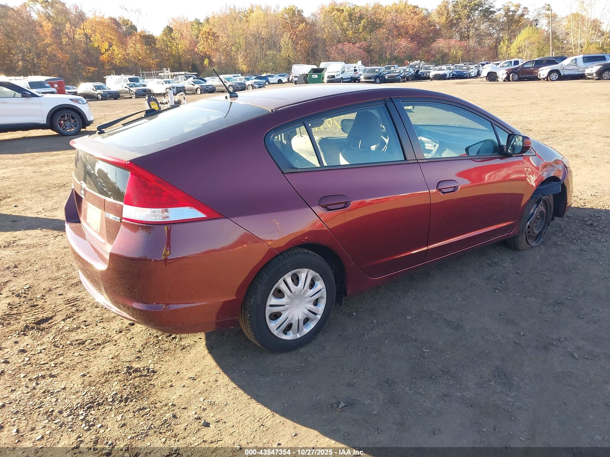 2011 Honda Insight   Burgundy vin: JHMZE2H38BS007335