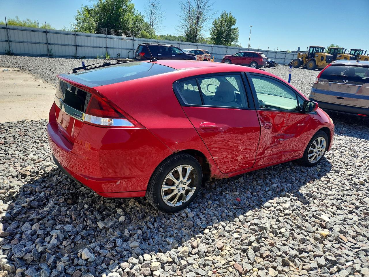 2012 Honda Insight Red vin: JHMZE2H39CS004316